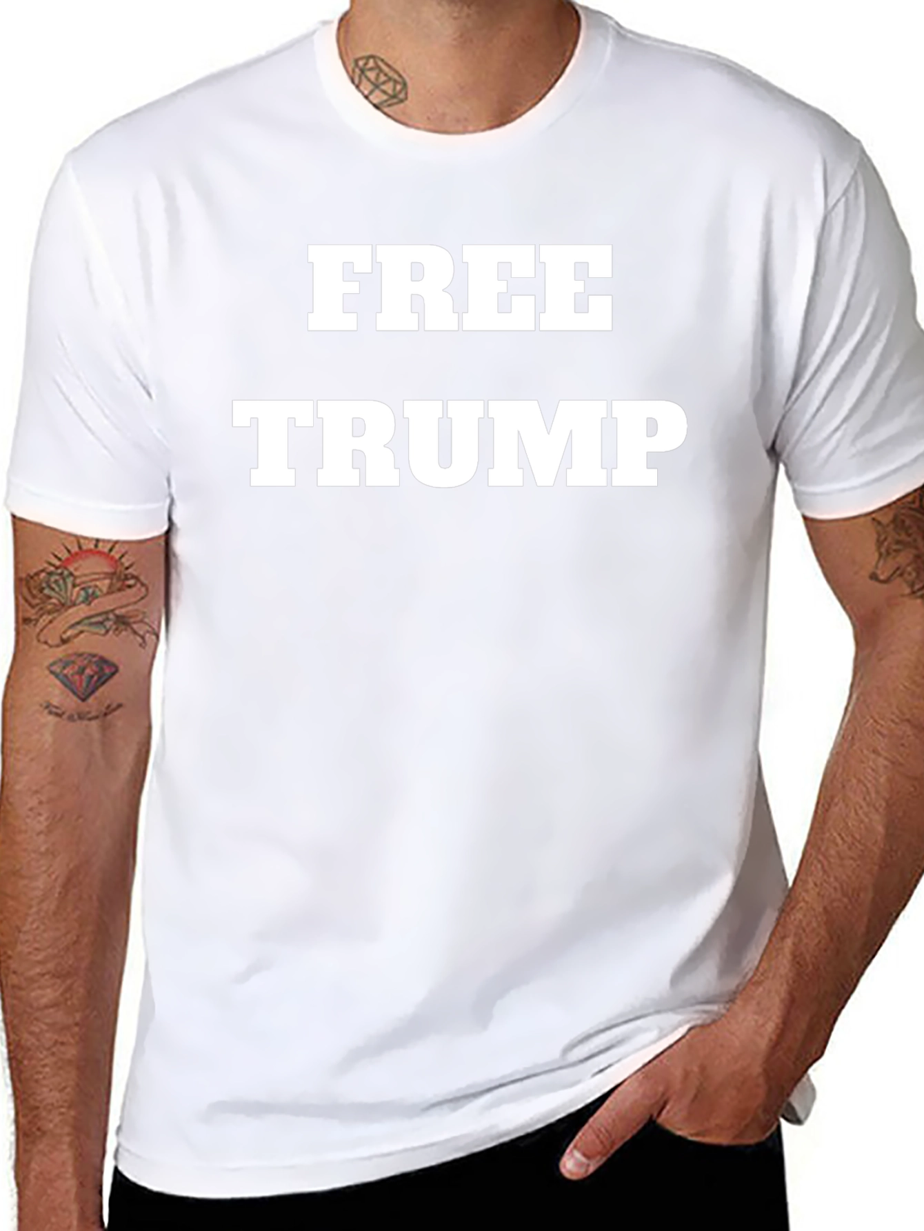 Free Trump Graphic Tee - Political Statement T-Shirt