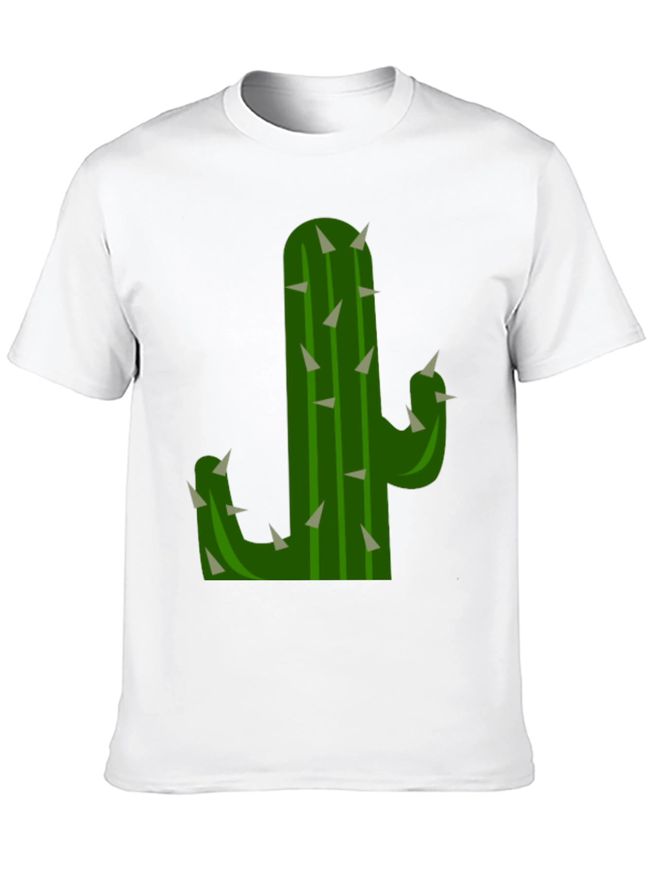 Cactus Graphic Tee - Black Cotton T-Shirt