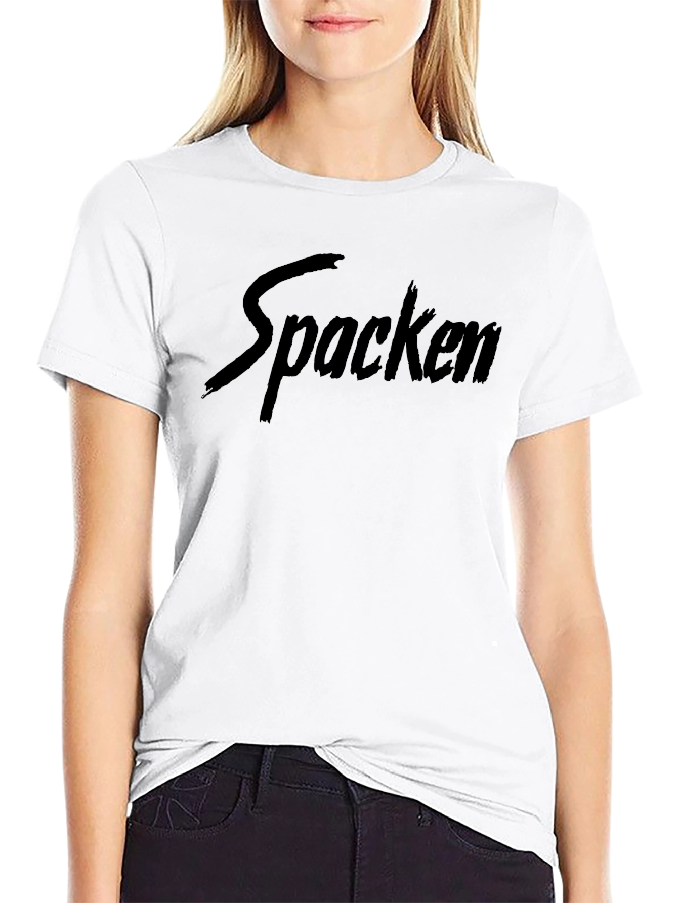 Bold Black Spacken Graphic Tee
