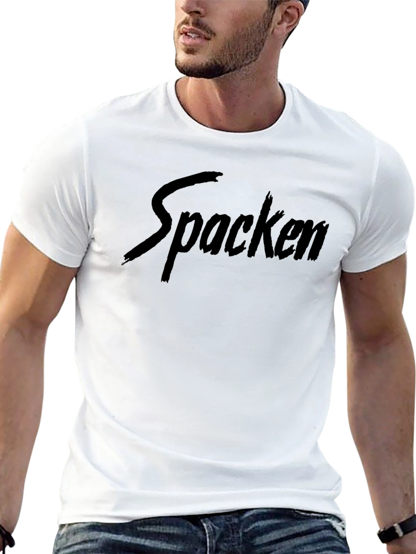 Bold Black Spacken Graphic Tee