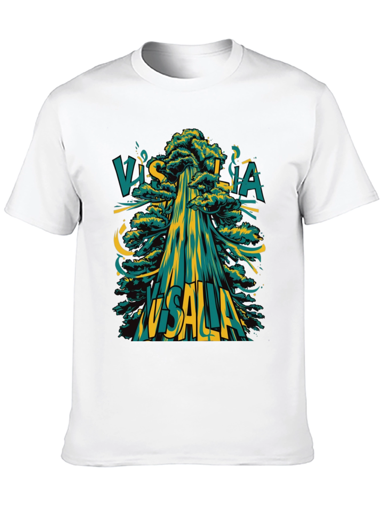 Visalia Tree Graphic Tee - Modern Style