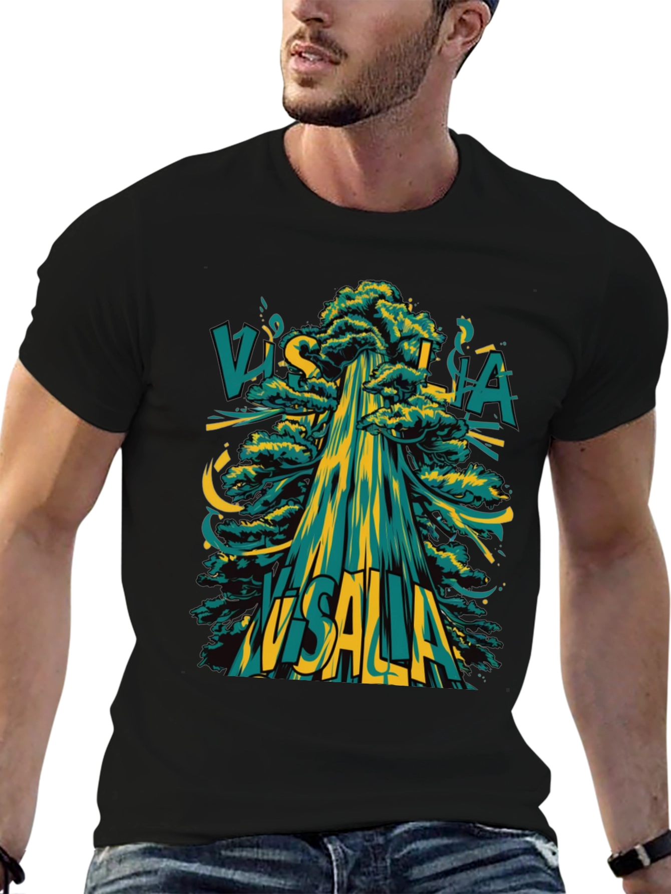 Visalia Tree Graphic Tee - Modern Style