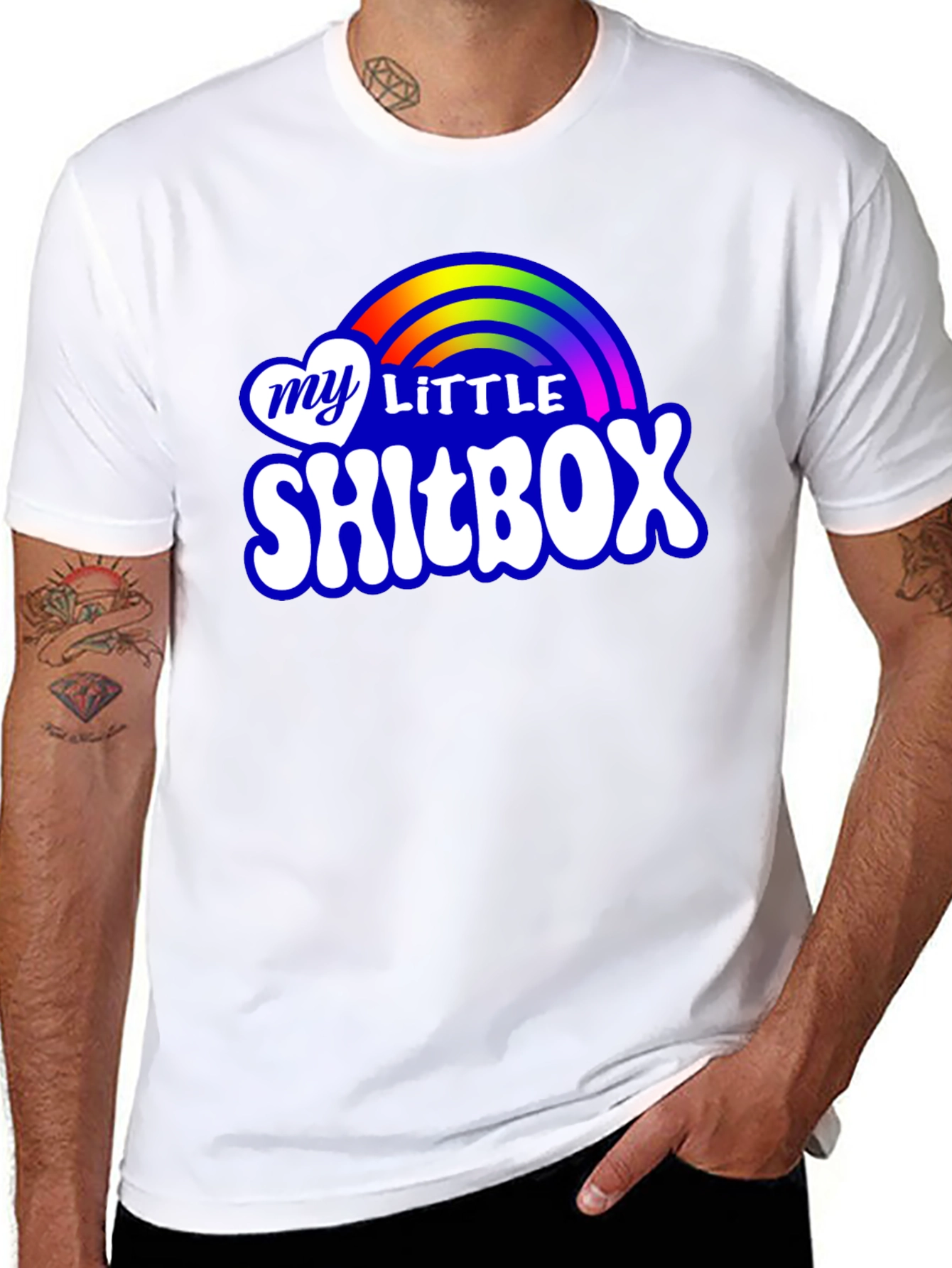 My Little Shitbox T-Shirt - Rainbow Novelty Tee