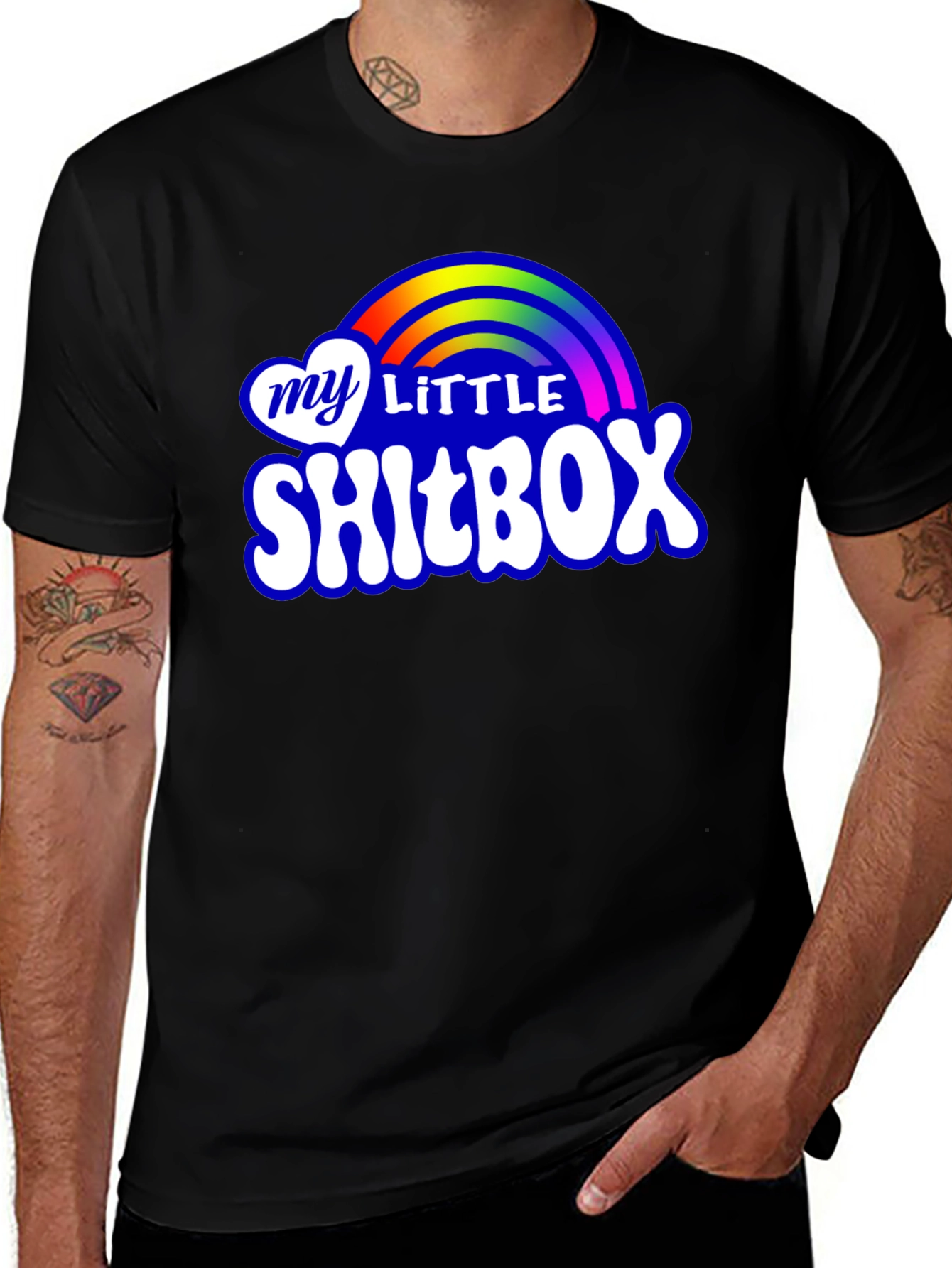 My Little Shitbox T-Shirt - Rainbow Novelty Tee