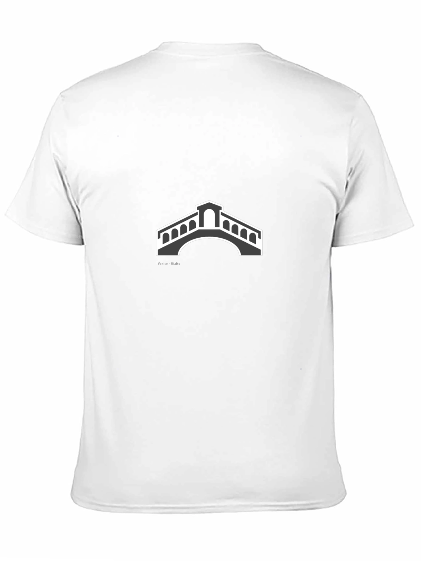 Stylish Black T-Shirt with Bridge Graphic