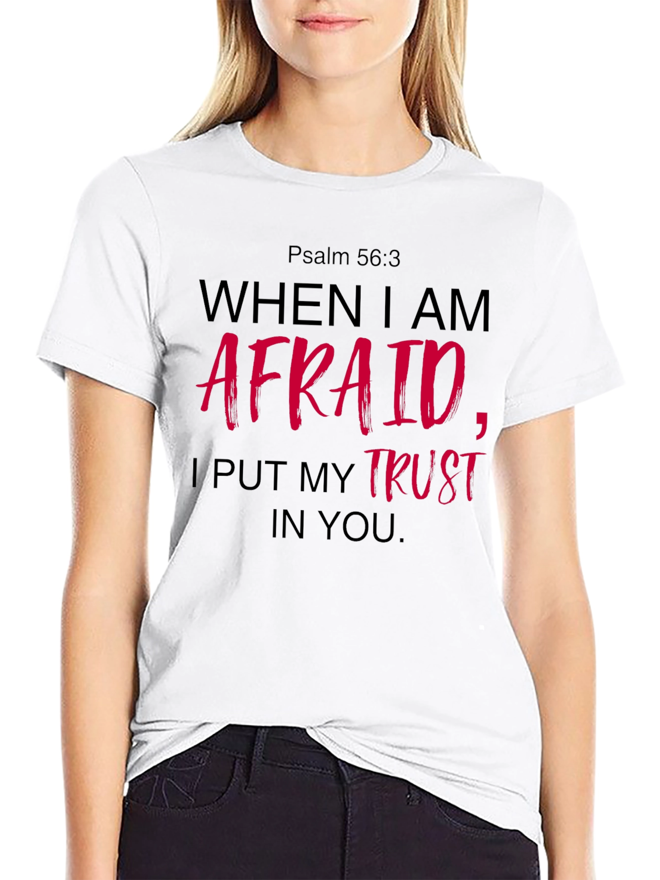 Faith-Based T-Shirt: Psalm 56:3 Graphic Tee