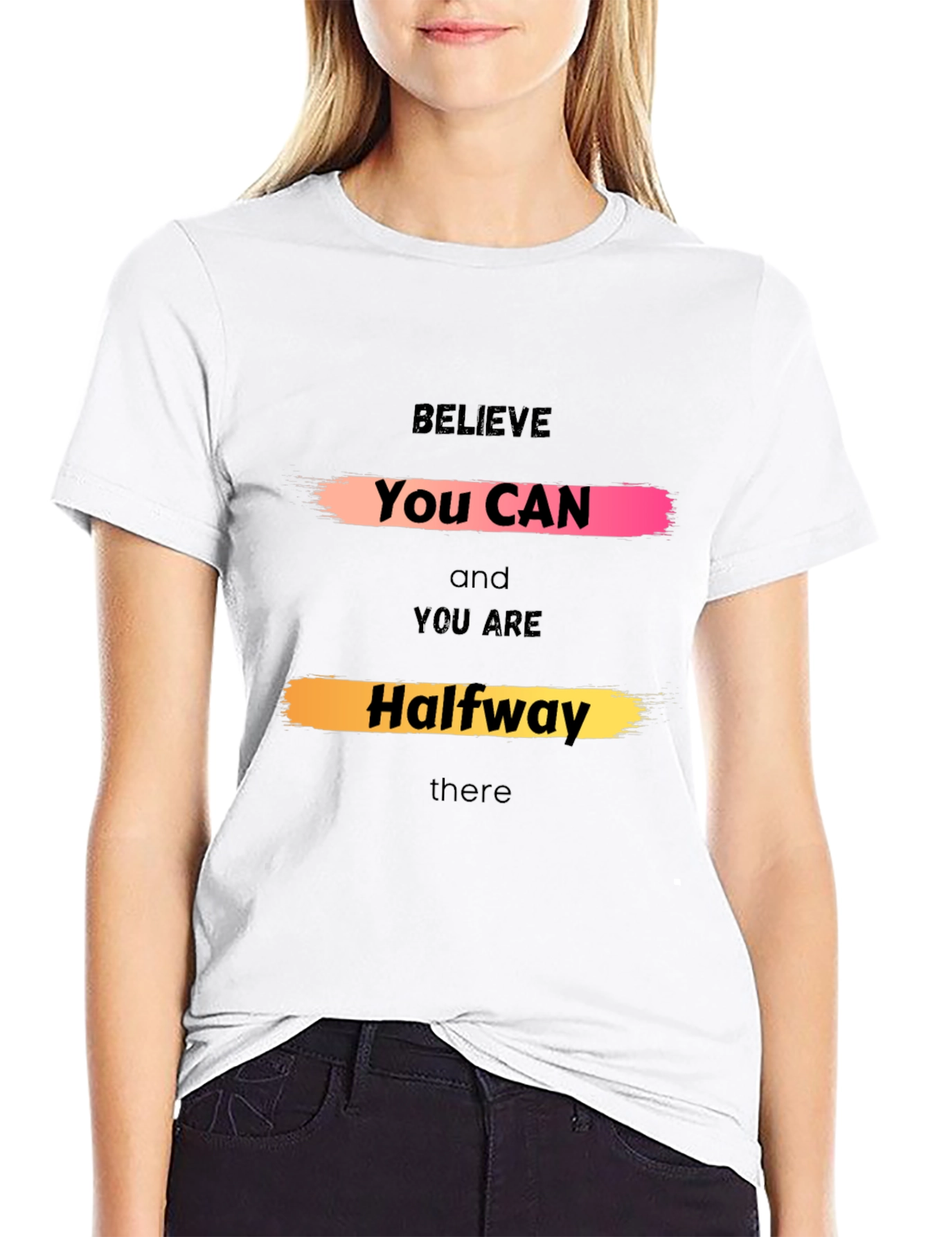 Believe You Can Graphic Tee - Motivational Shirt