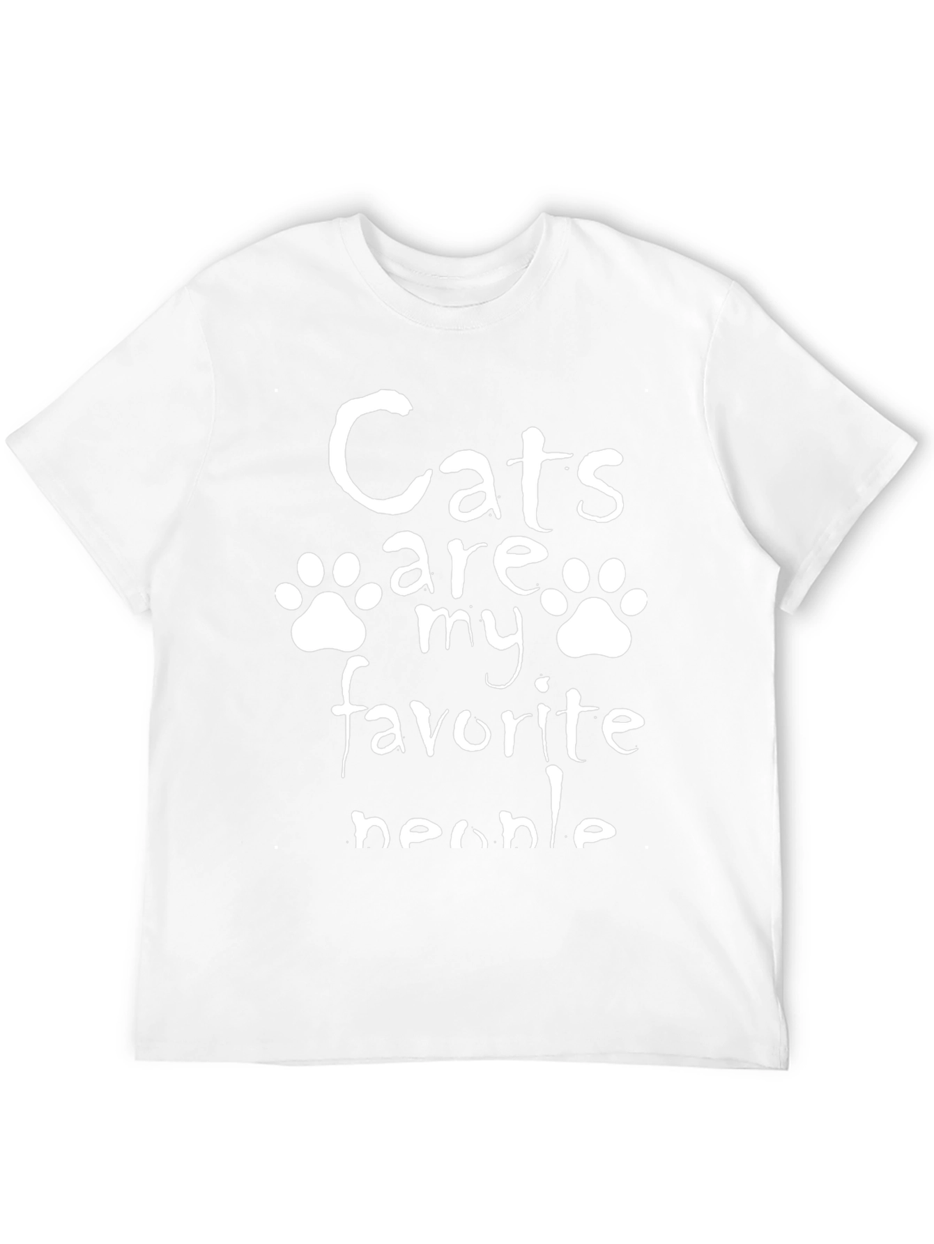 Cats Are My Favorite People Black T-Shirt