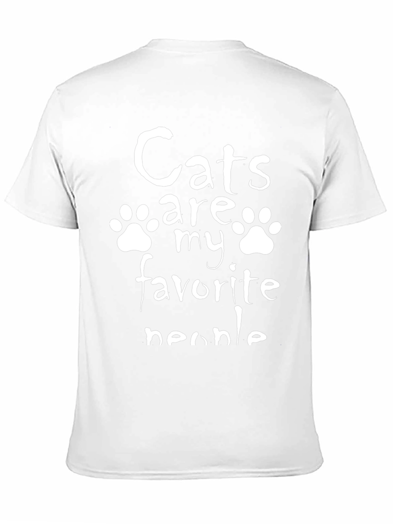 Cats Are My Favorite People Black T-Shirt