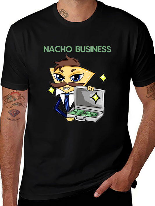 Nacho Business T-Shirt - Funny Cartoon Graphic Tee