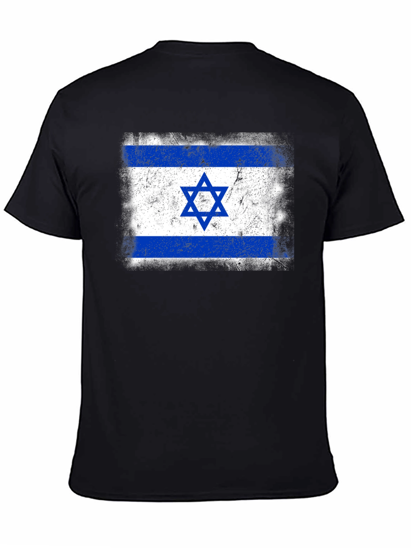 Distressed Israel Flag Graphic T-Shirt