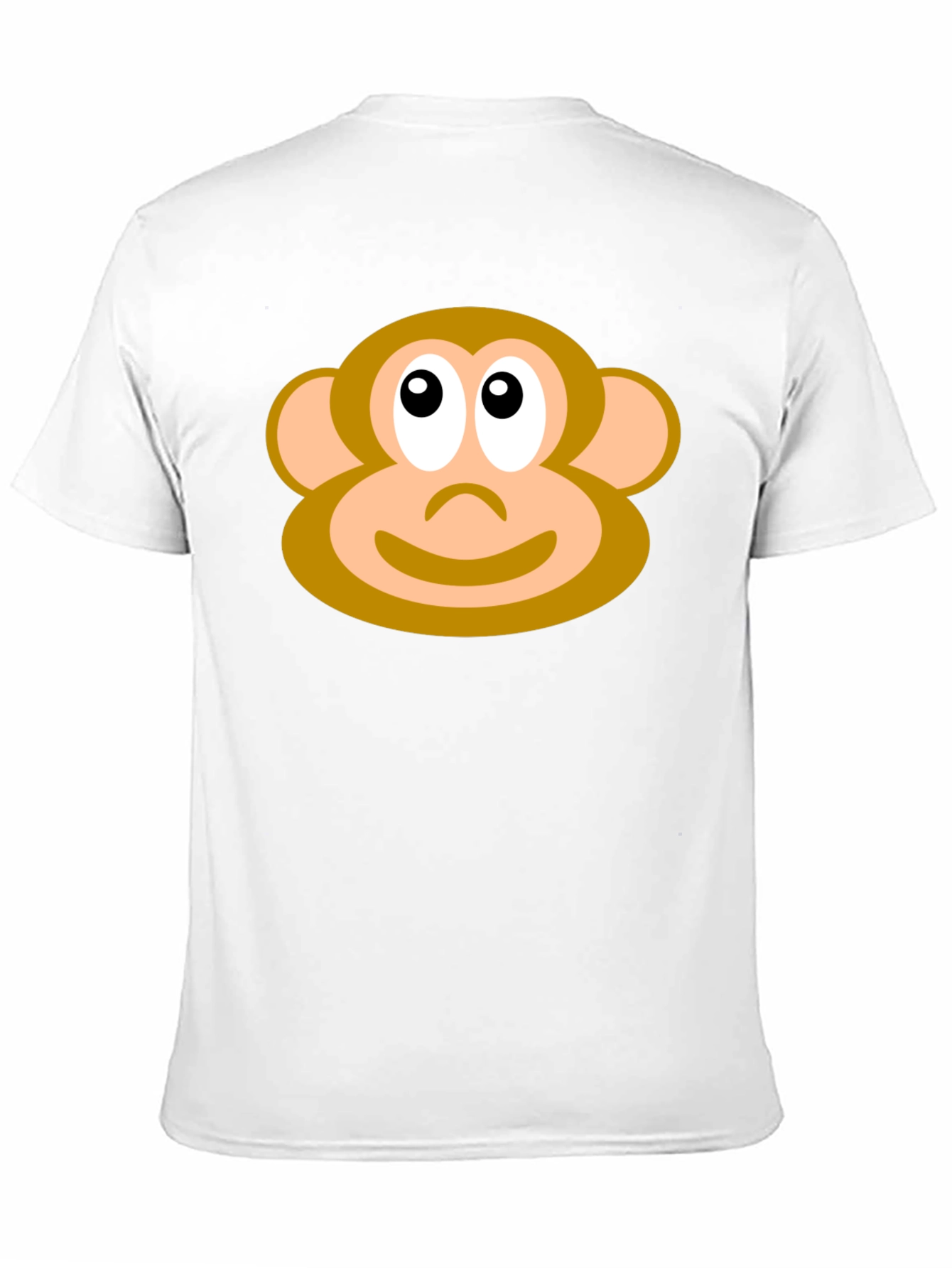 Monkey Face Graphic Tee - Black Casual T-Shirt