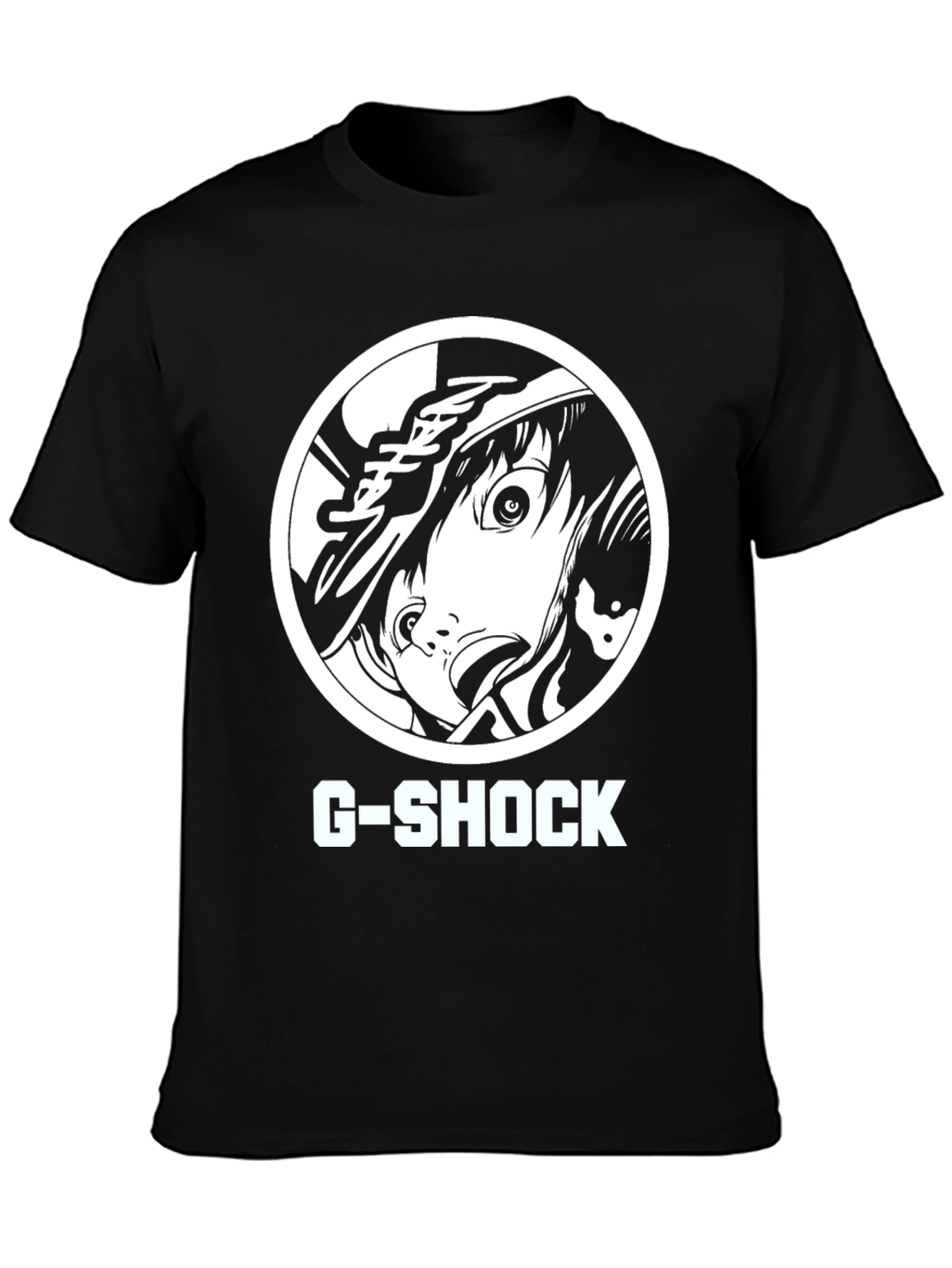 G-Shock Anime Graphic Black T-Shirt