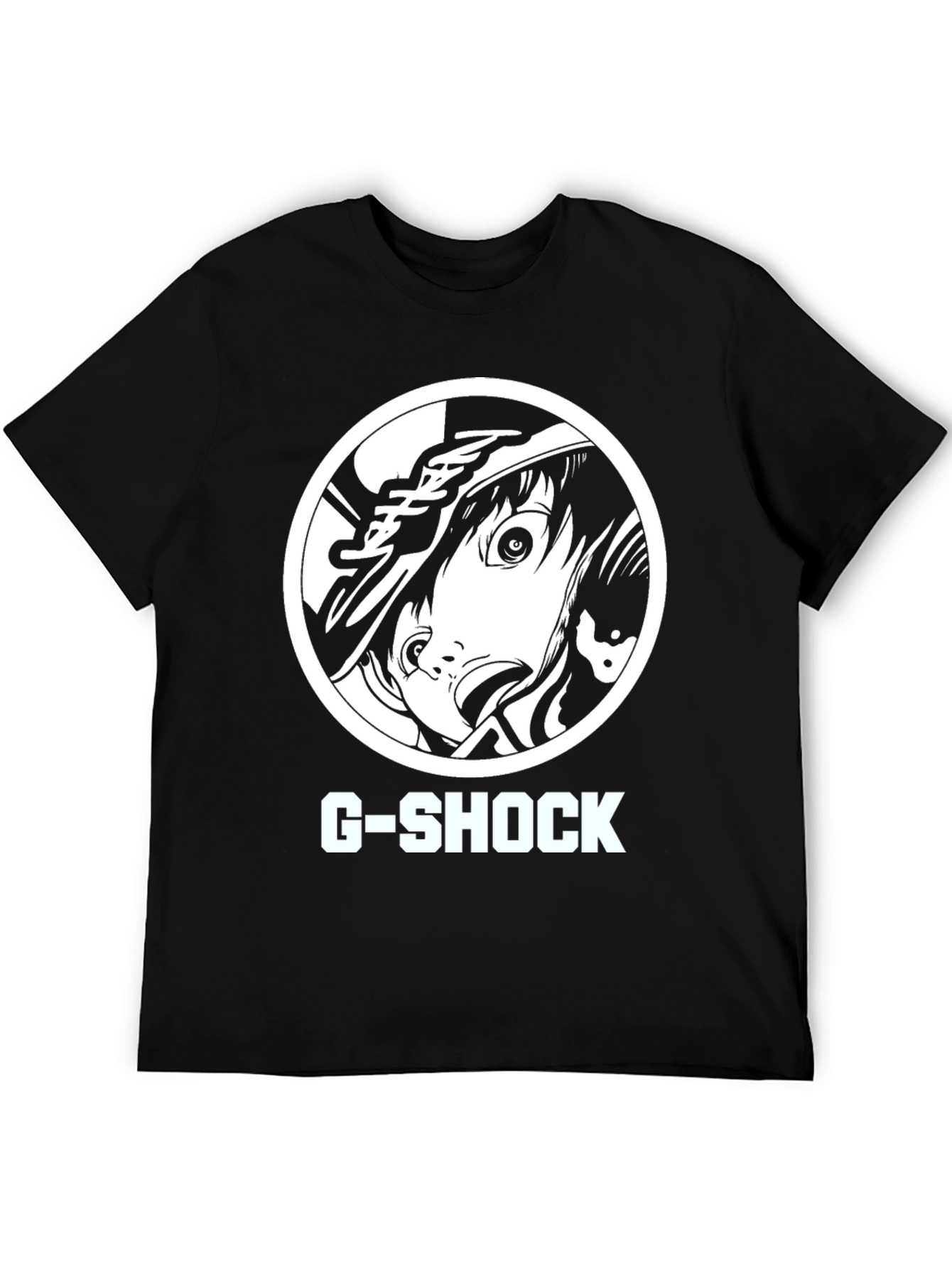 G-Shock Anime Graphic Black T-Shirt