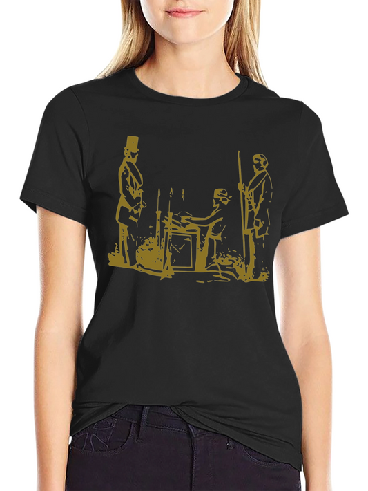 Vintage Graphic Tee - Black Cotton Blend