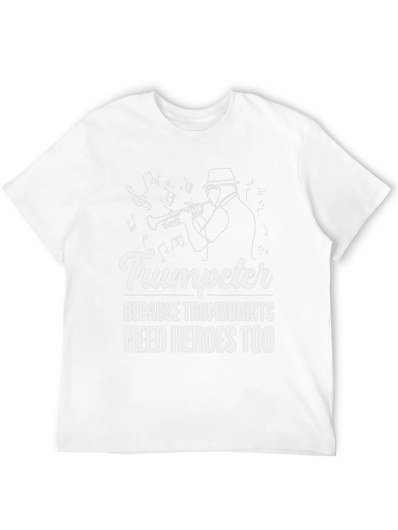 Trumpeter Hero Graphic Tee - Musicians Humor