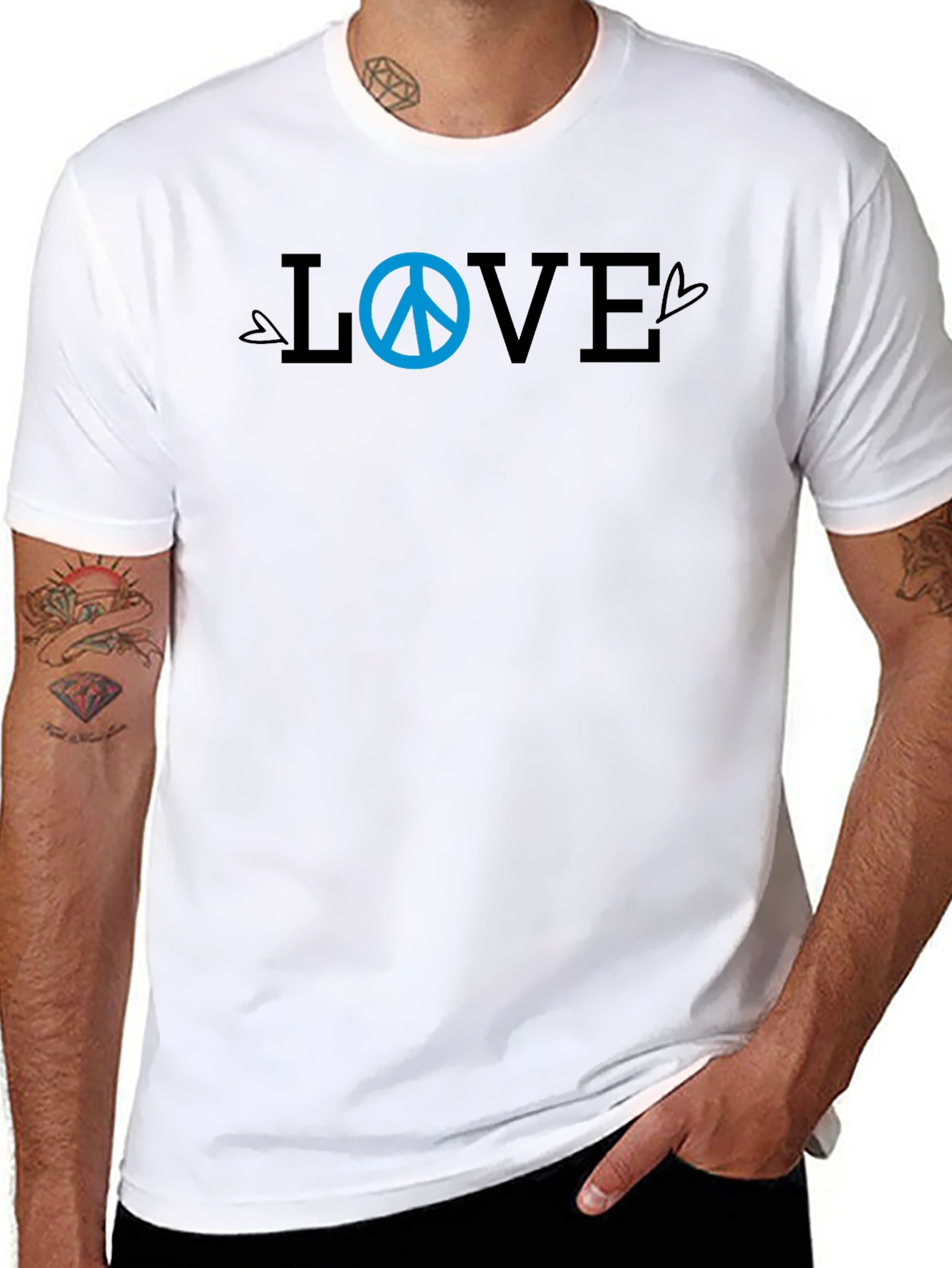 Love and Peace T-Shirt - Casual Wear
