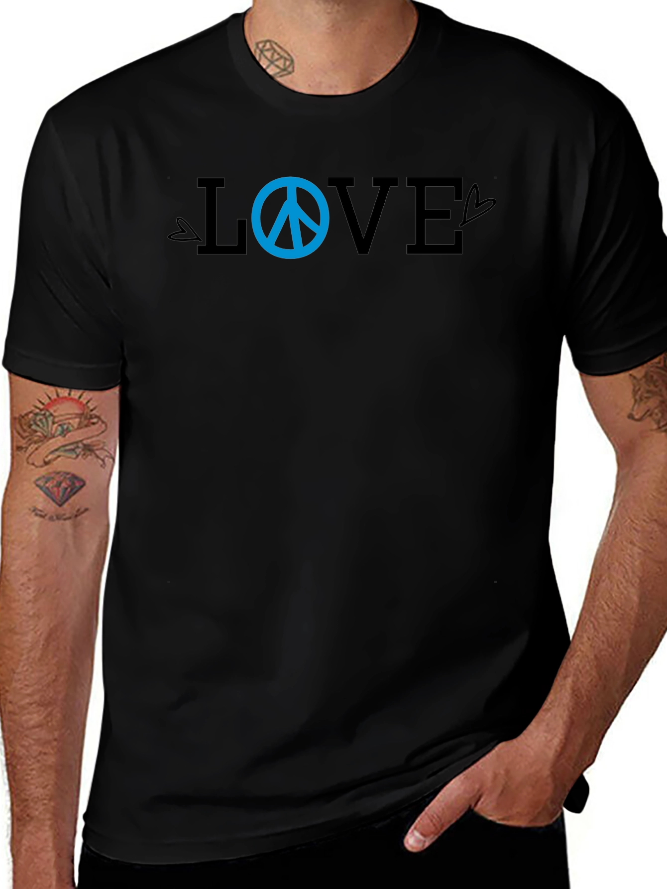 Love and Peace T-Shirt - Casual Wear