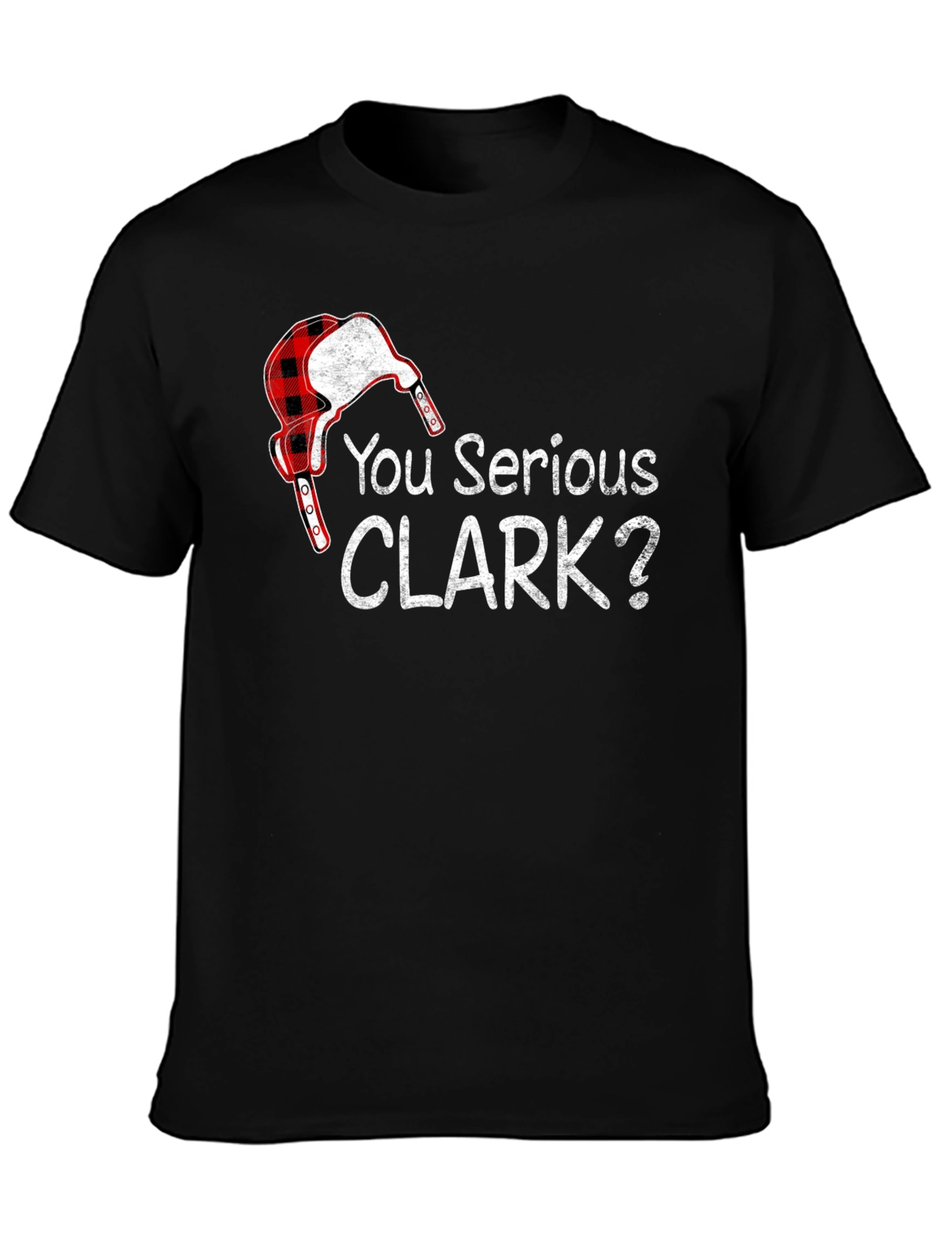You Serious Clark? Black Graphic T-Shirt