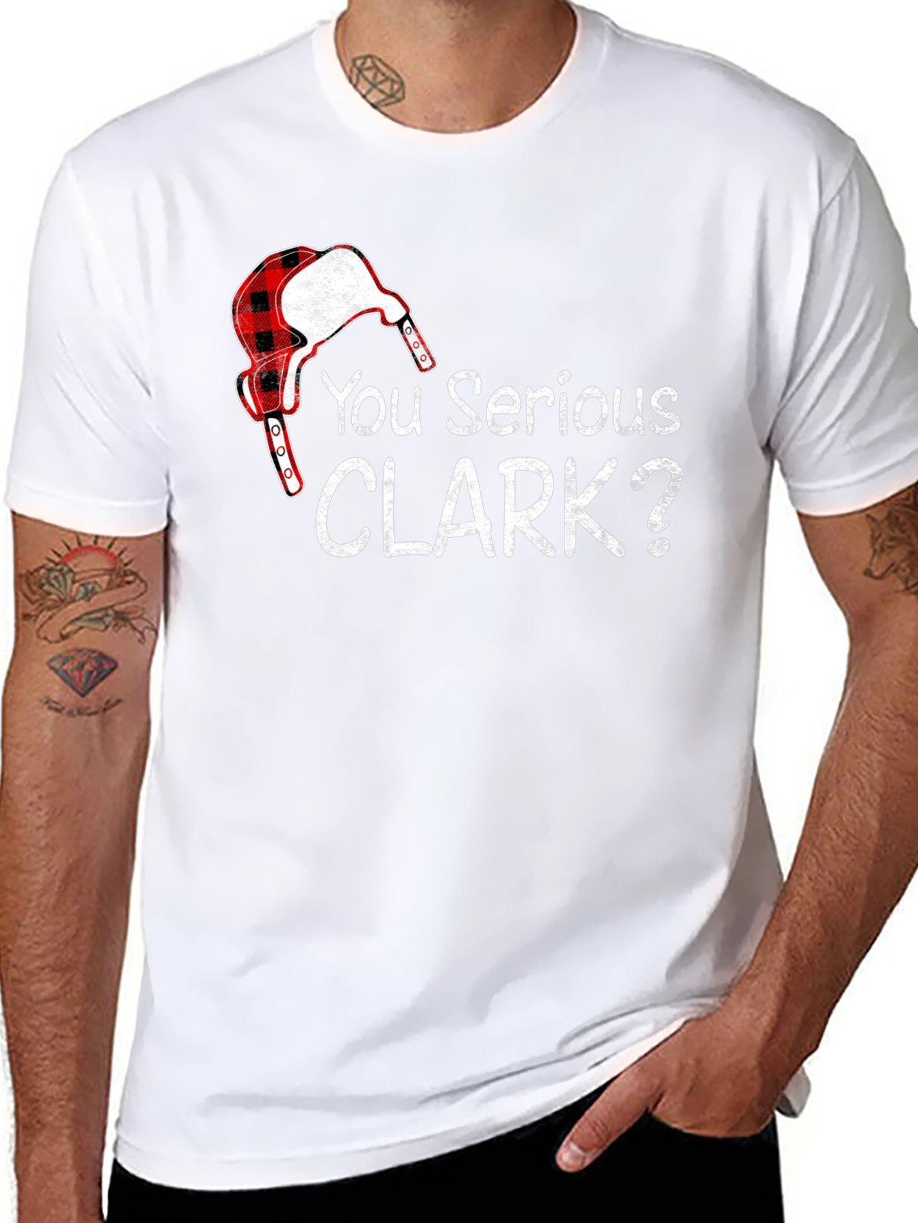 You Serious Clark? Black Graphic T-Shirt