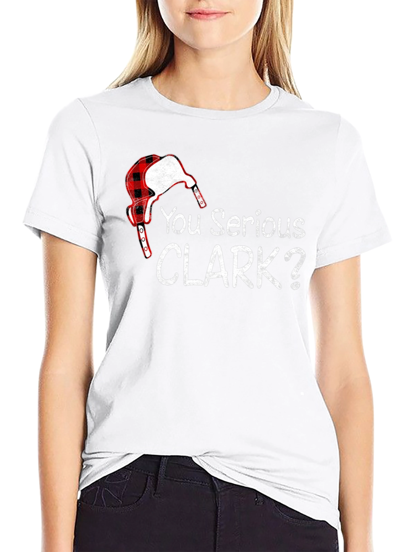 You Serious Clark? Black Graphic T-Shirt