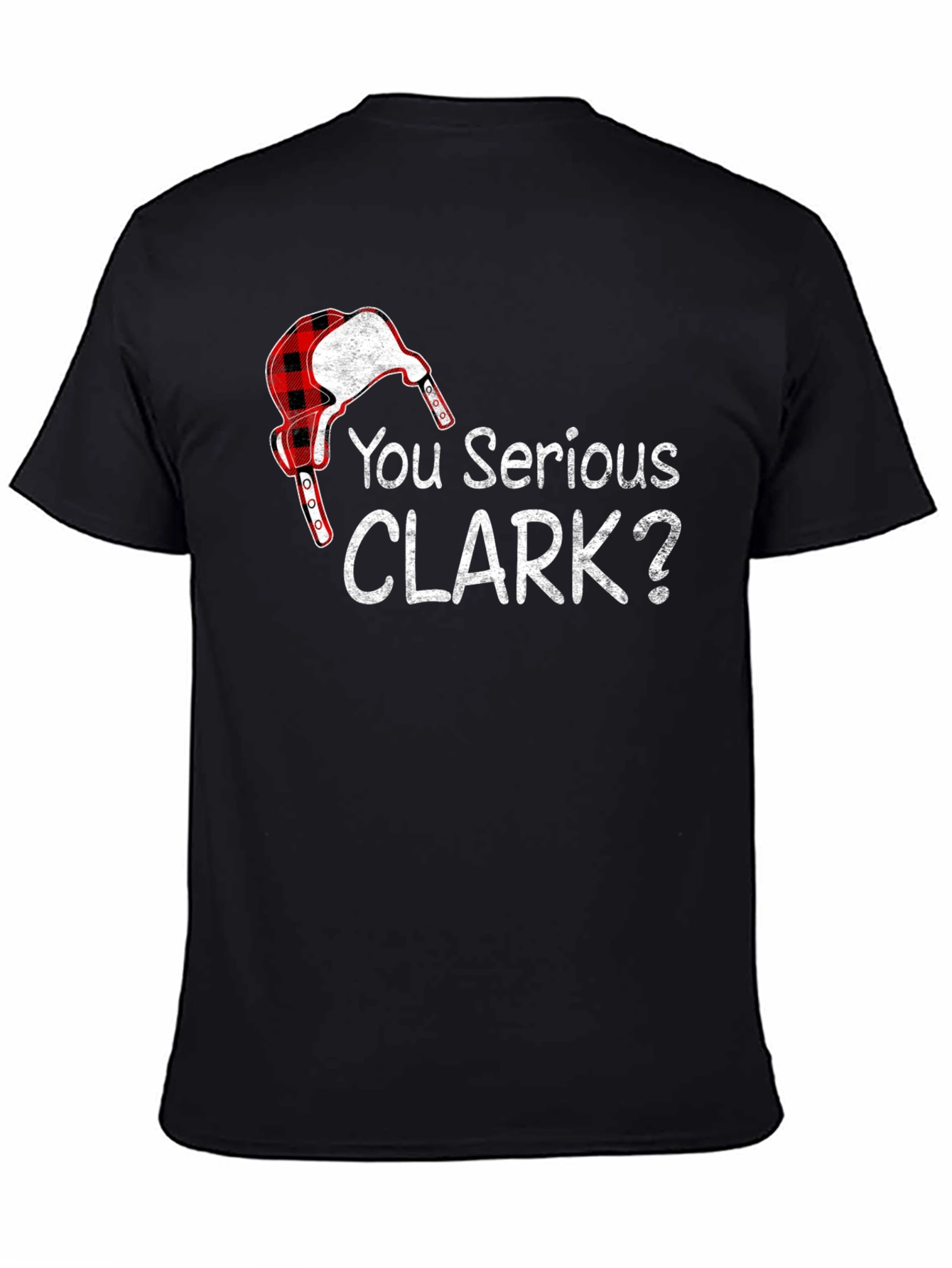 You Serious Clark? Black Graphic T-Shirt