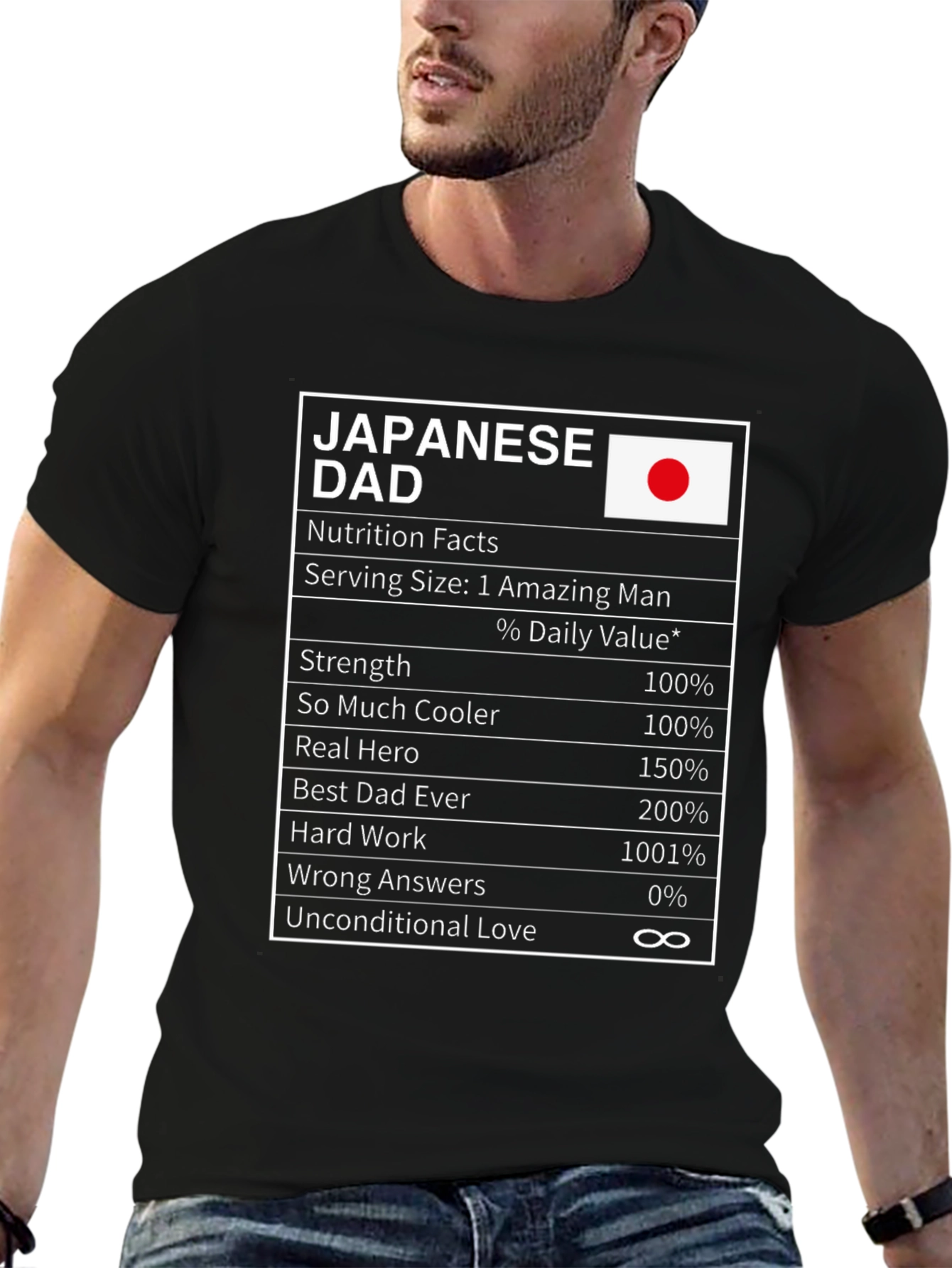 Japanese Dad Nutrition Facts T-Shirt