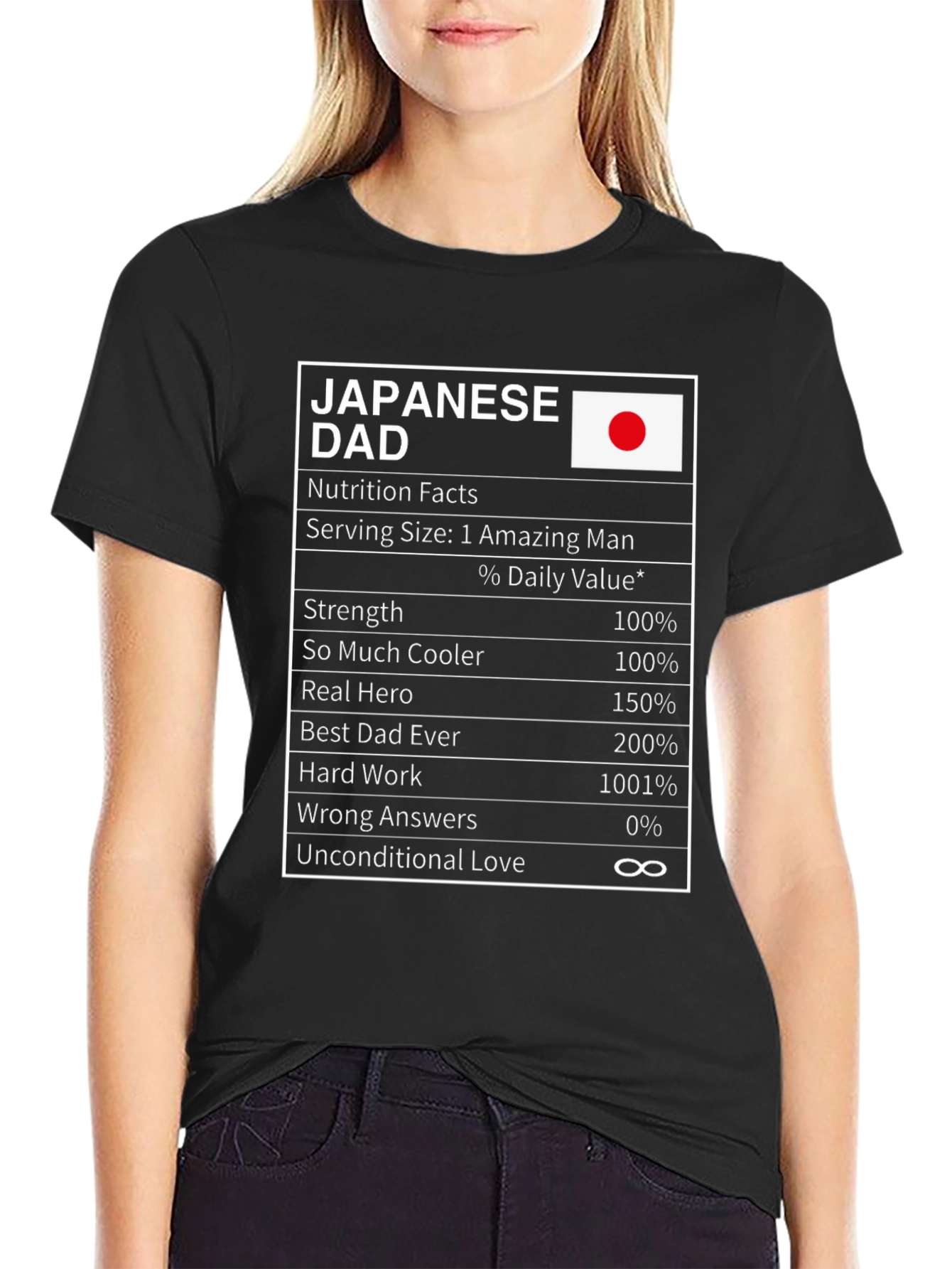 Japanese Dad Nutrition Facts T-Shirt