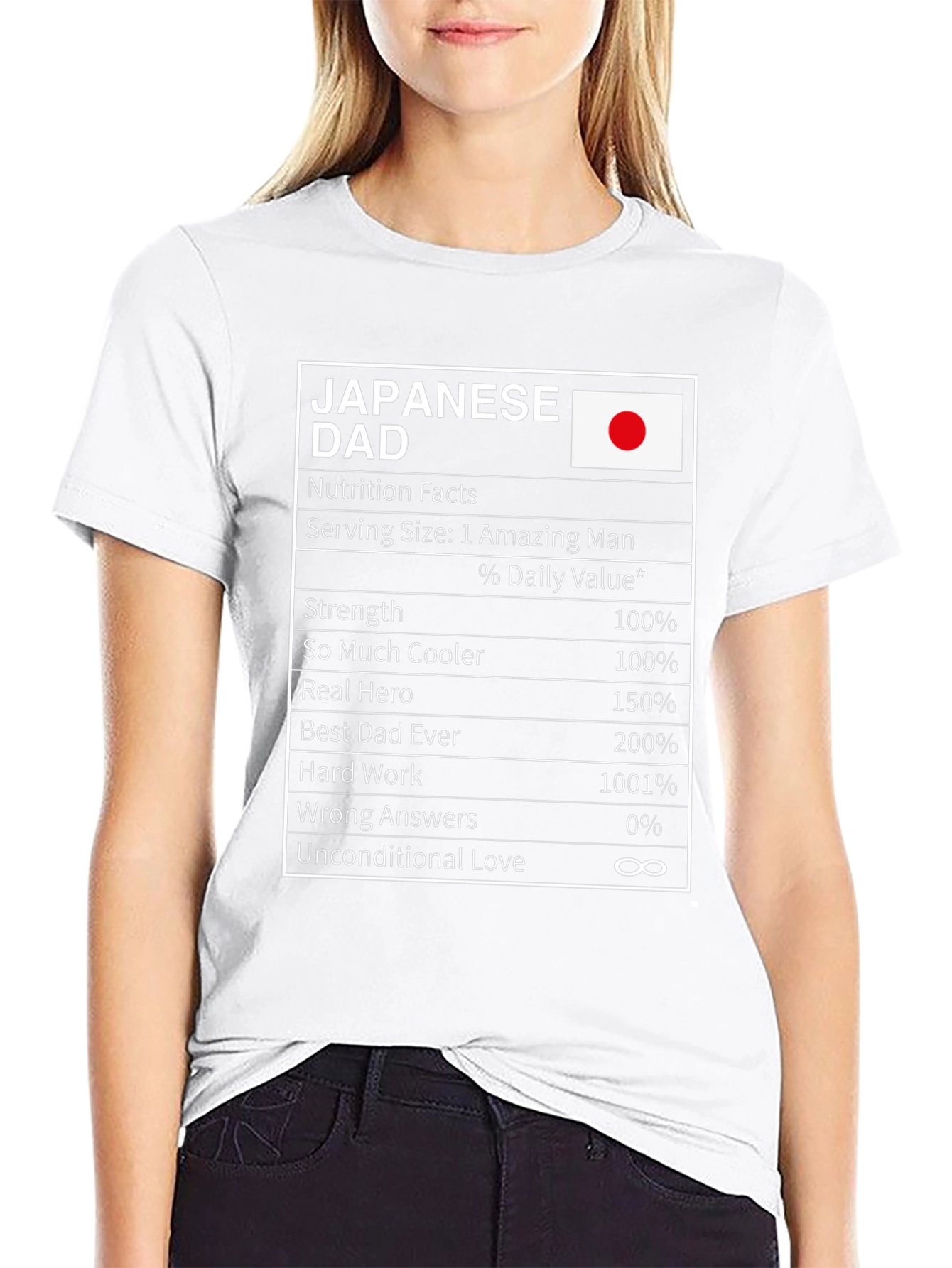 Japanese Dad Nutrition Facts T-Shirt