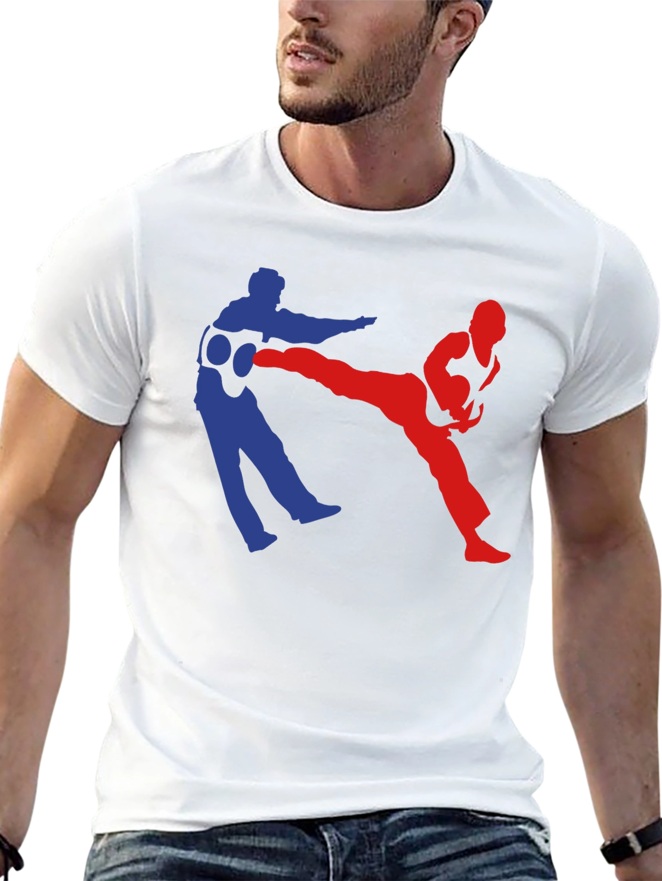 Karate Kick T-Shirt - Black Martial Arts Tee
