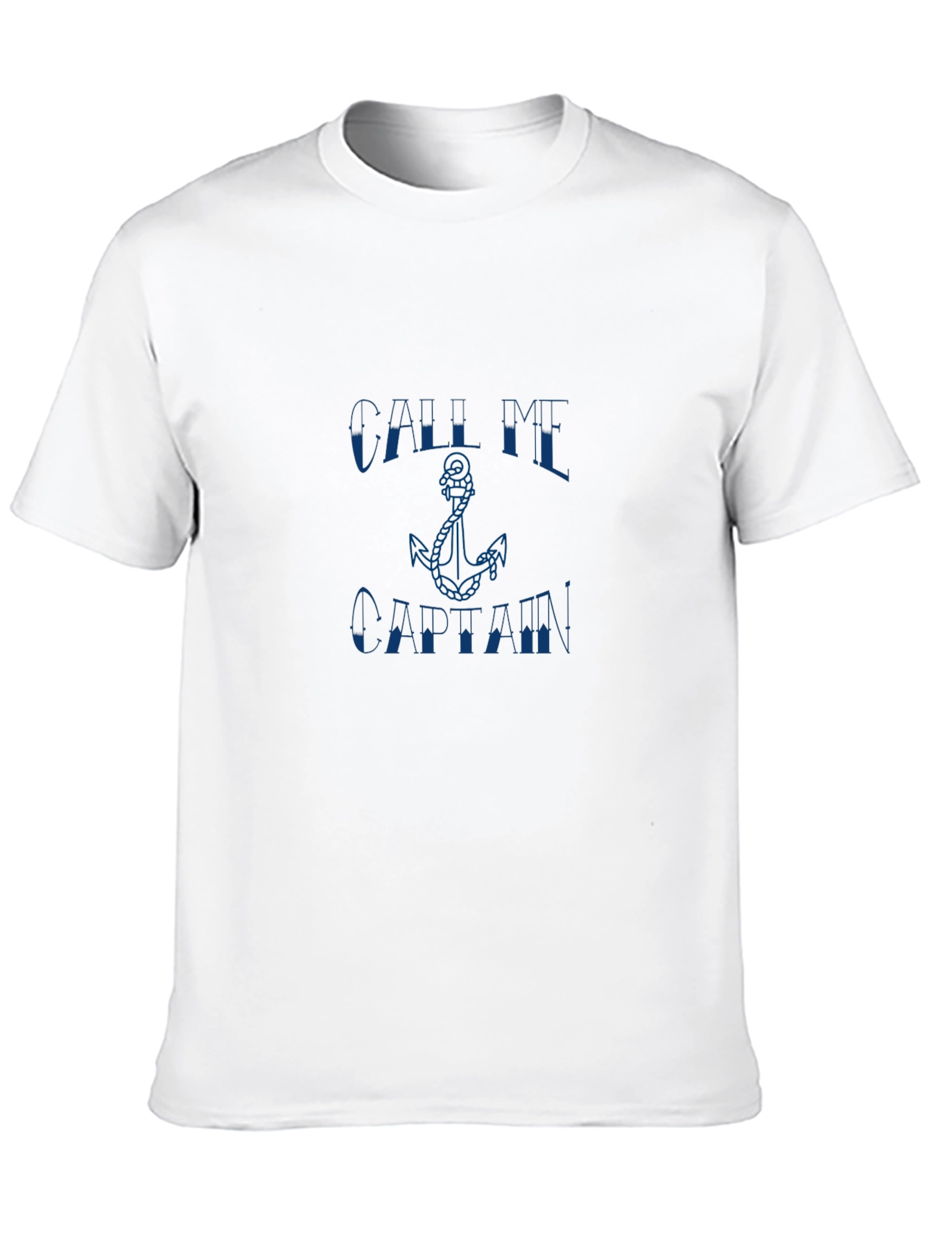 Call Me Captain T-Shirt - Black Anchor Tee