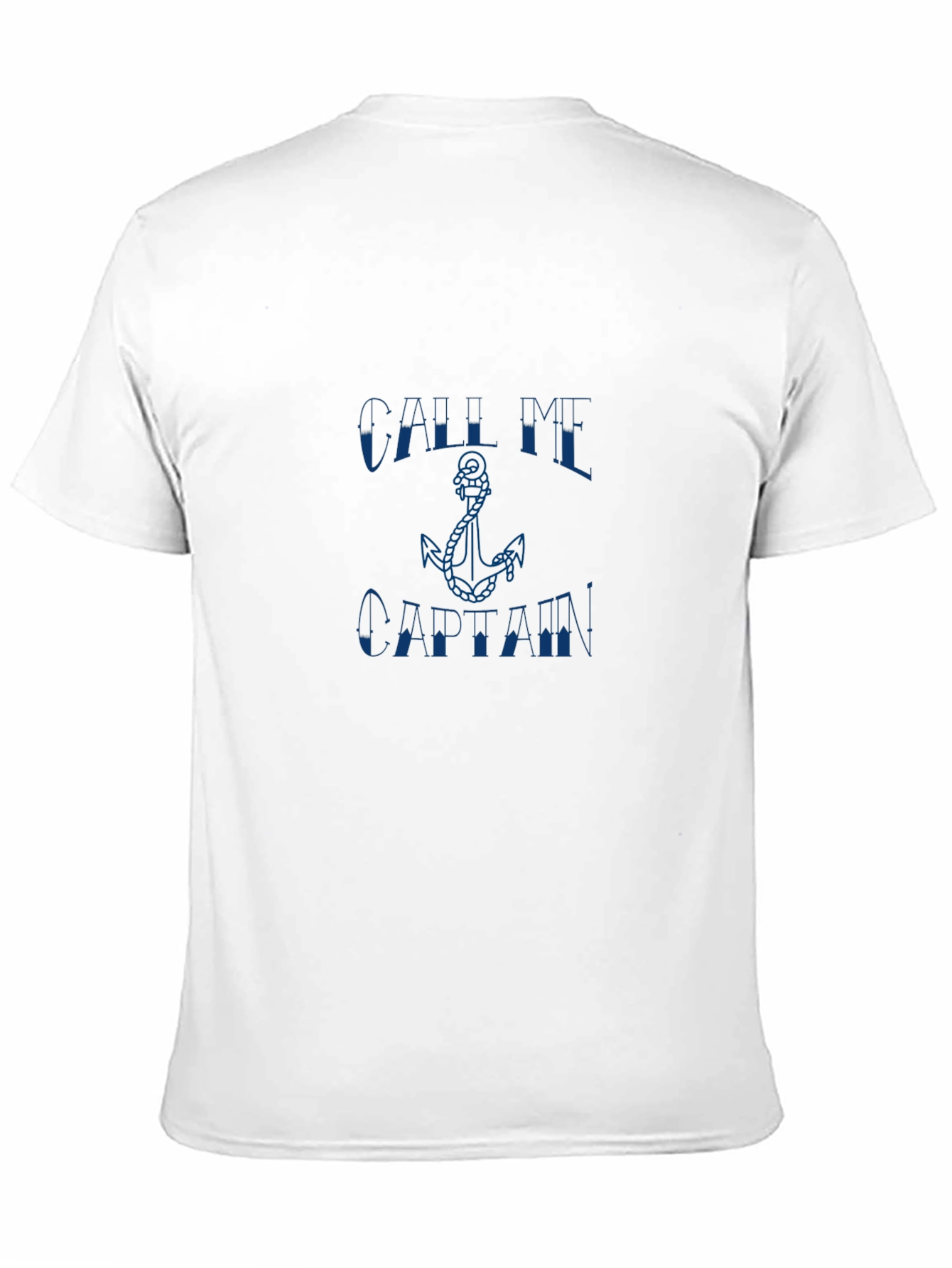 Call Me Captain T-Shirt - Black Anchor Tee
