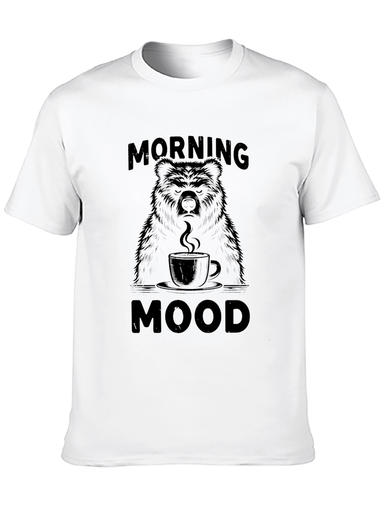 Morning Mood Bear Graphic T-Shirt