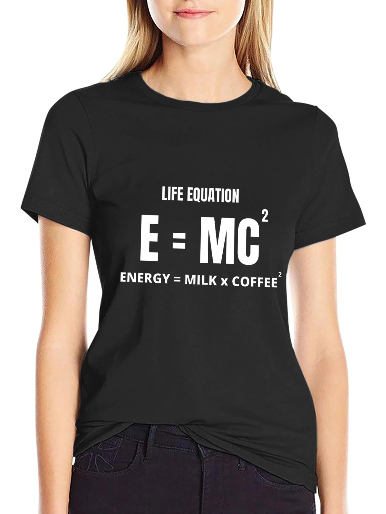 Life Equation: Energy = Milk x Coffee T-Shirt