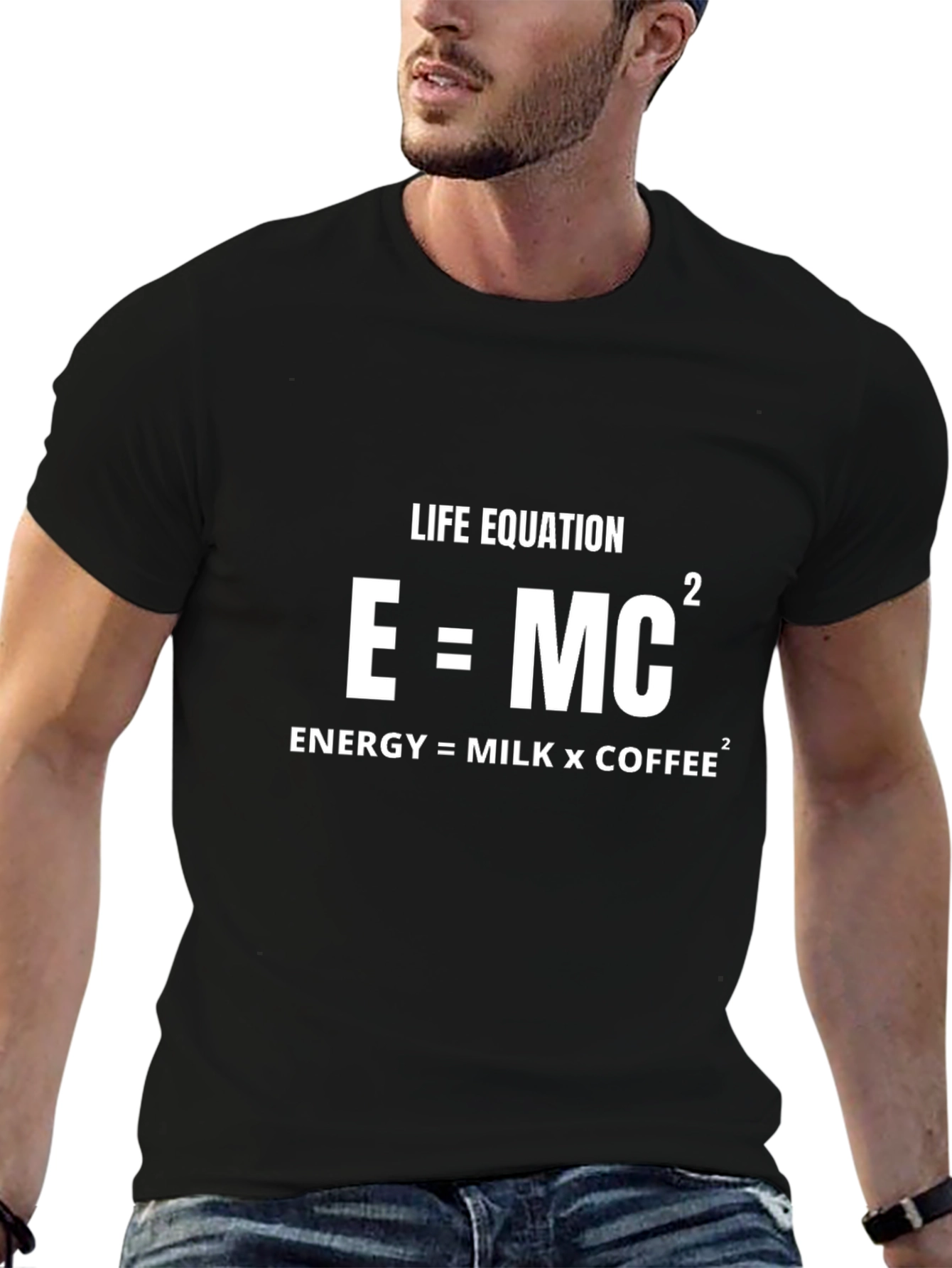 Life Equation: Energy = Milk x Coffee T-Shirt