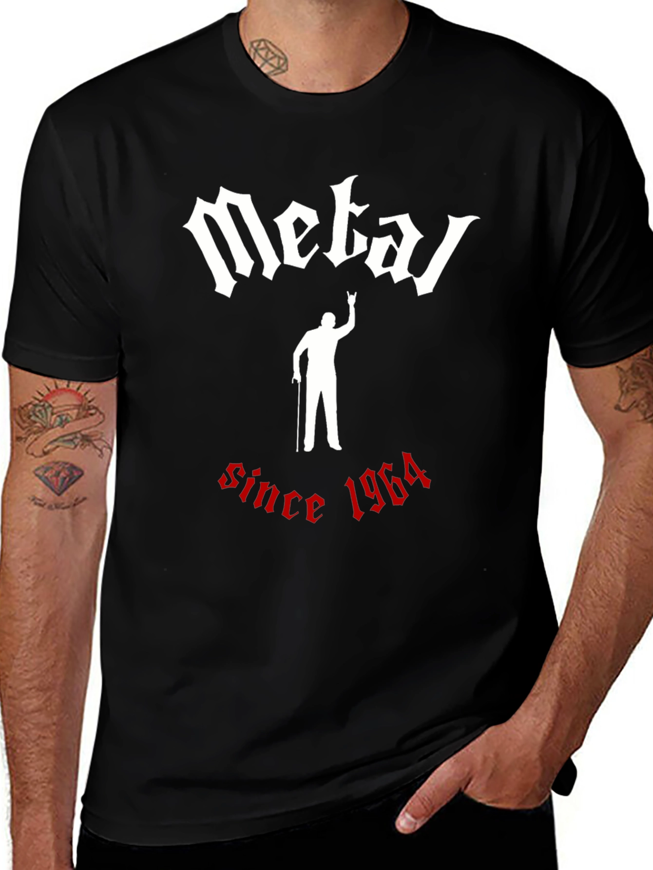 Metal Since 1964 Black T-Shirt