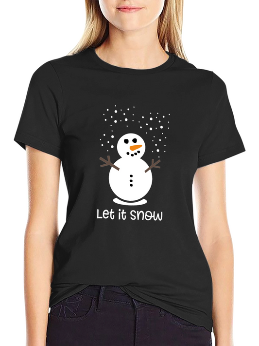 Let it Snow T-Shirt - Festive Holiday Apparel