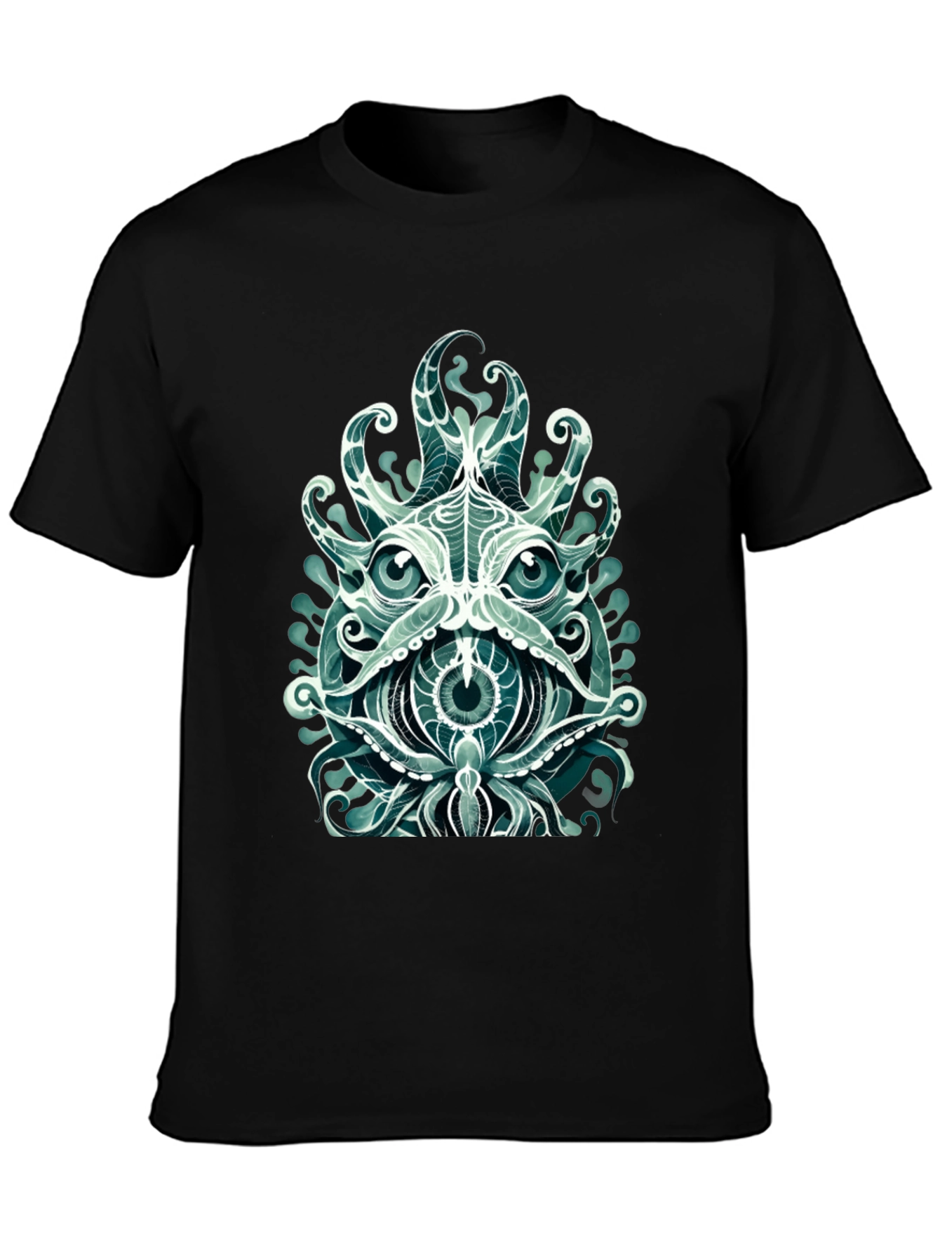 Mystic Kraken Graphic Tee - Mens Black T-Shirt