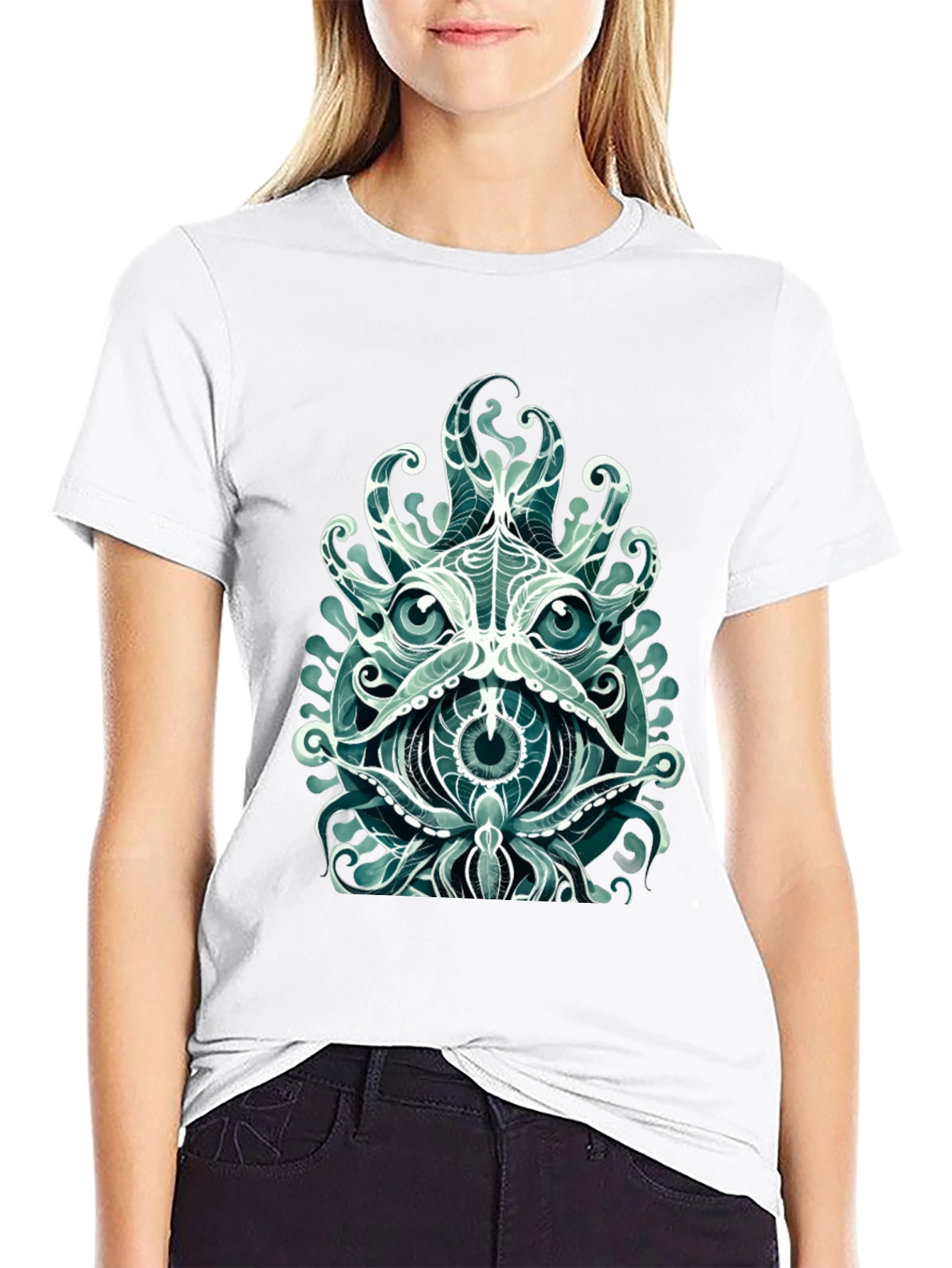 Mystic Kraken Graphic Tee - Mens Black T-Shirt