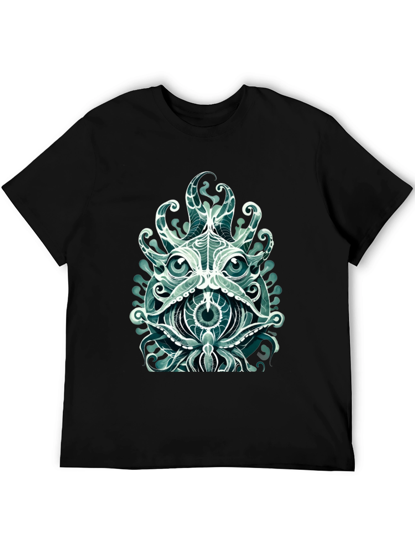 Mystic Kraken Graphic Tee - Mens Black T-Shirt