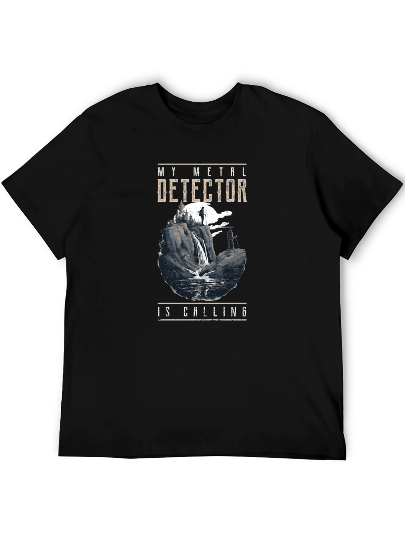 Metal Detector Calling Graphic Tee