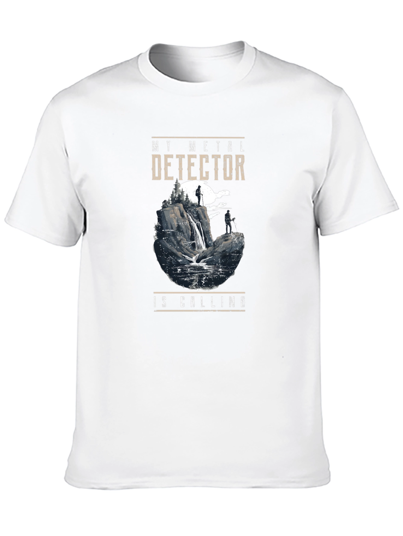 Metal Detector Calling Graphic Tee