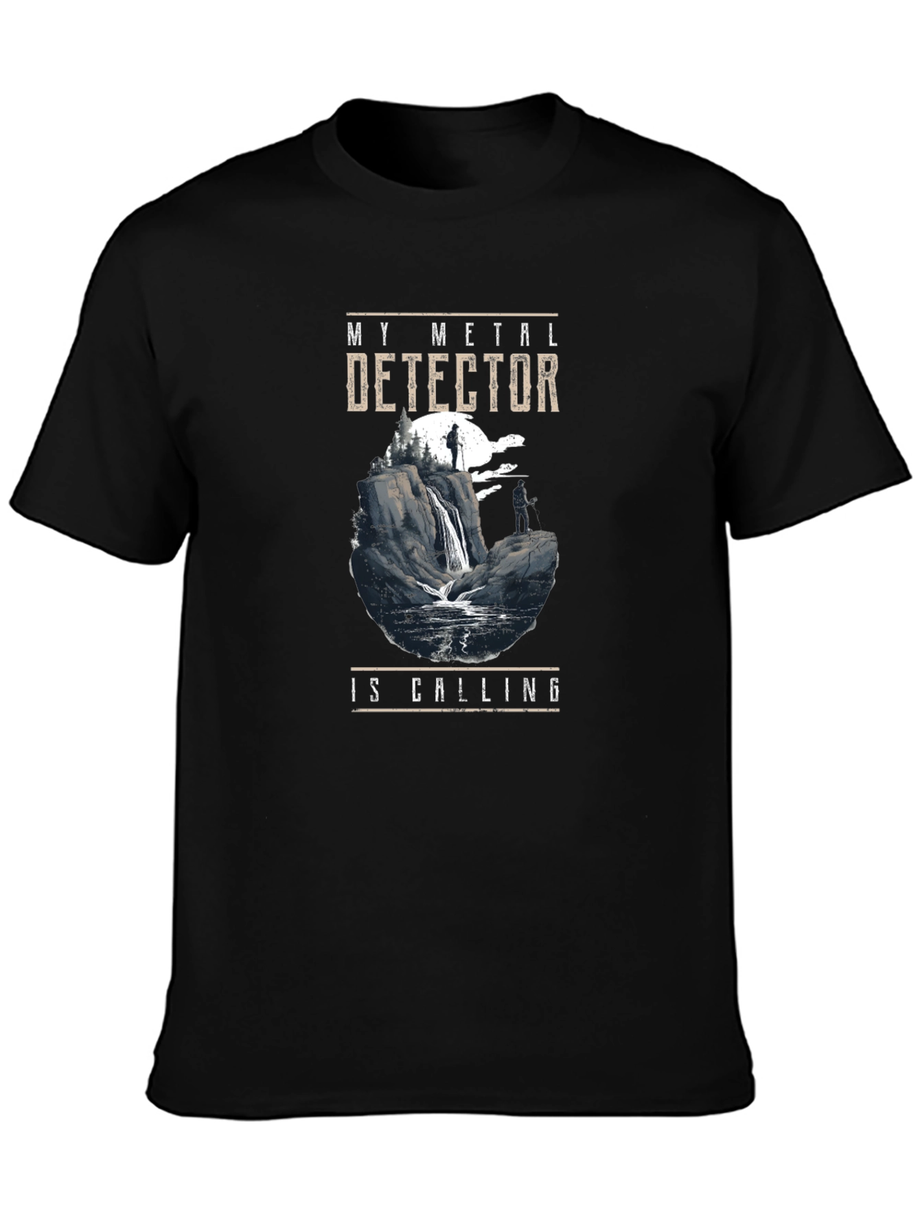 Metal Detector Calling Graphic Tee