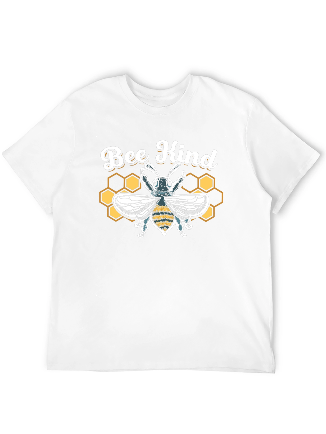 Bee Kind Graphic Tee - Black Cotton T-Shirt