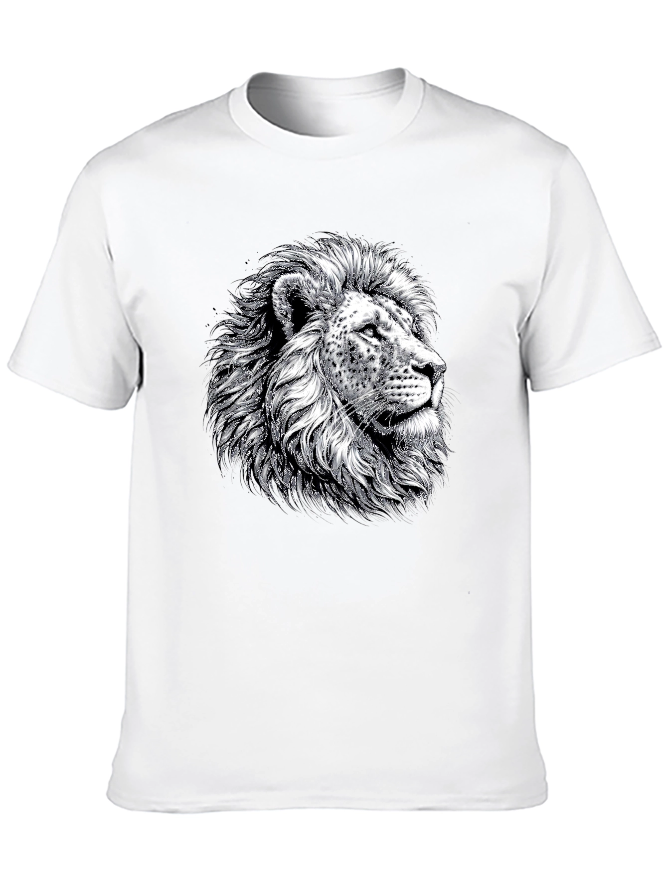Lion Graphic Tee - Bold Black T-Shirt