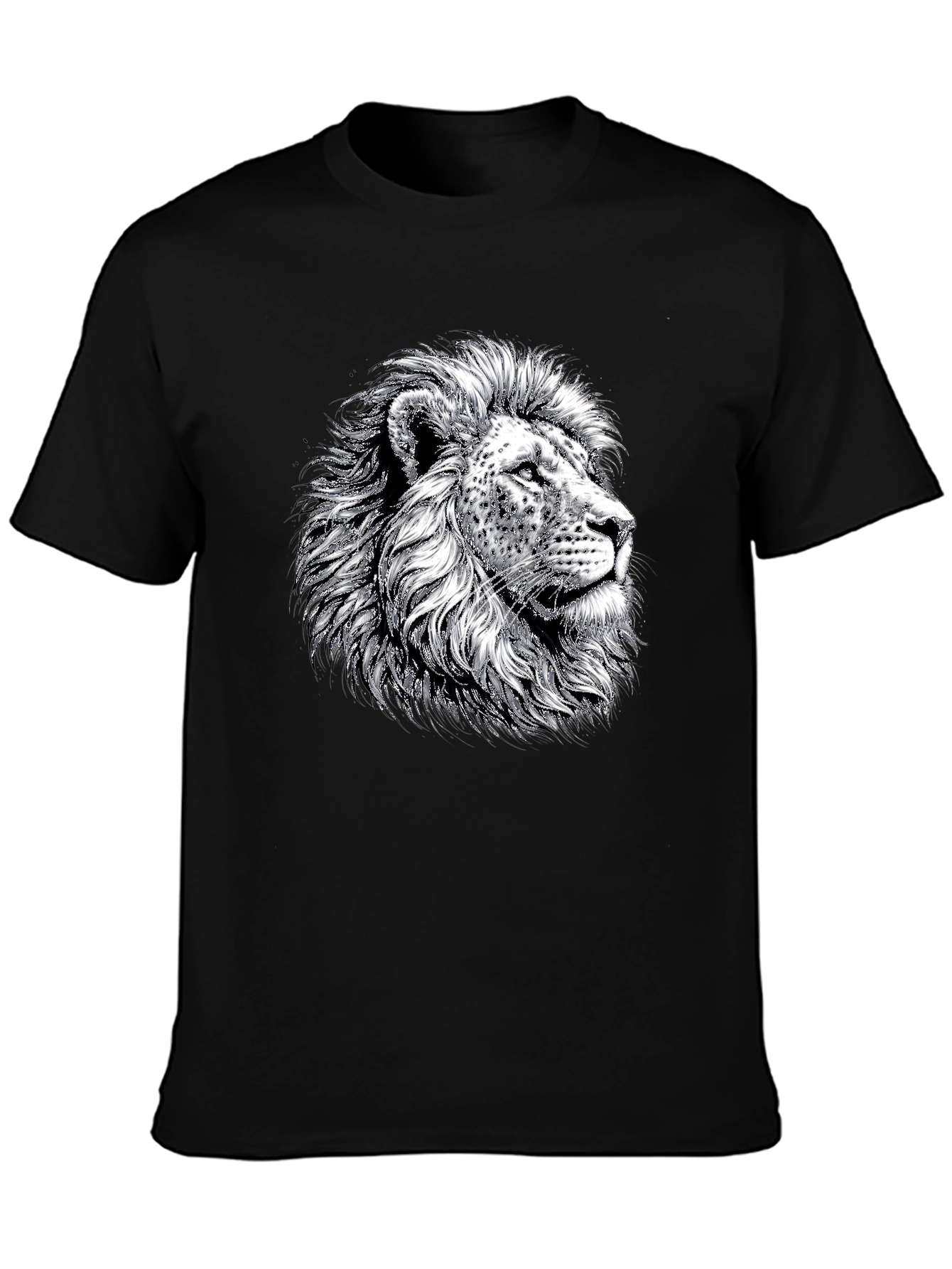 Lion Graphic Tee - Bold Black T-Shirt