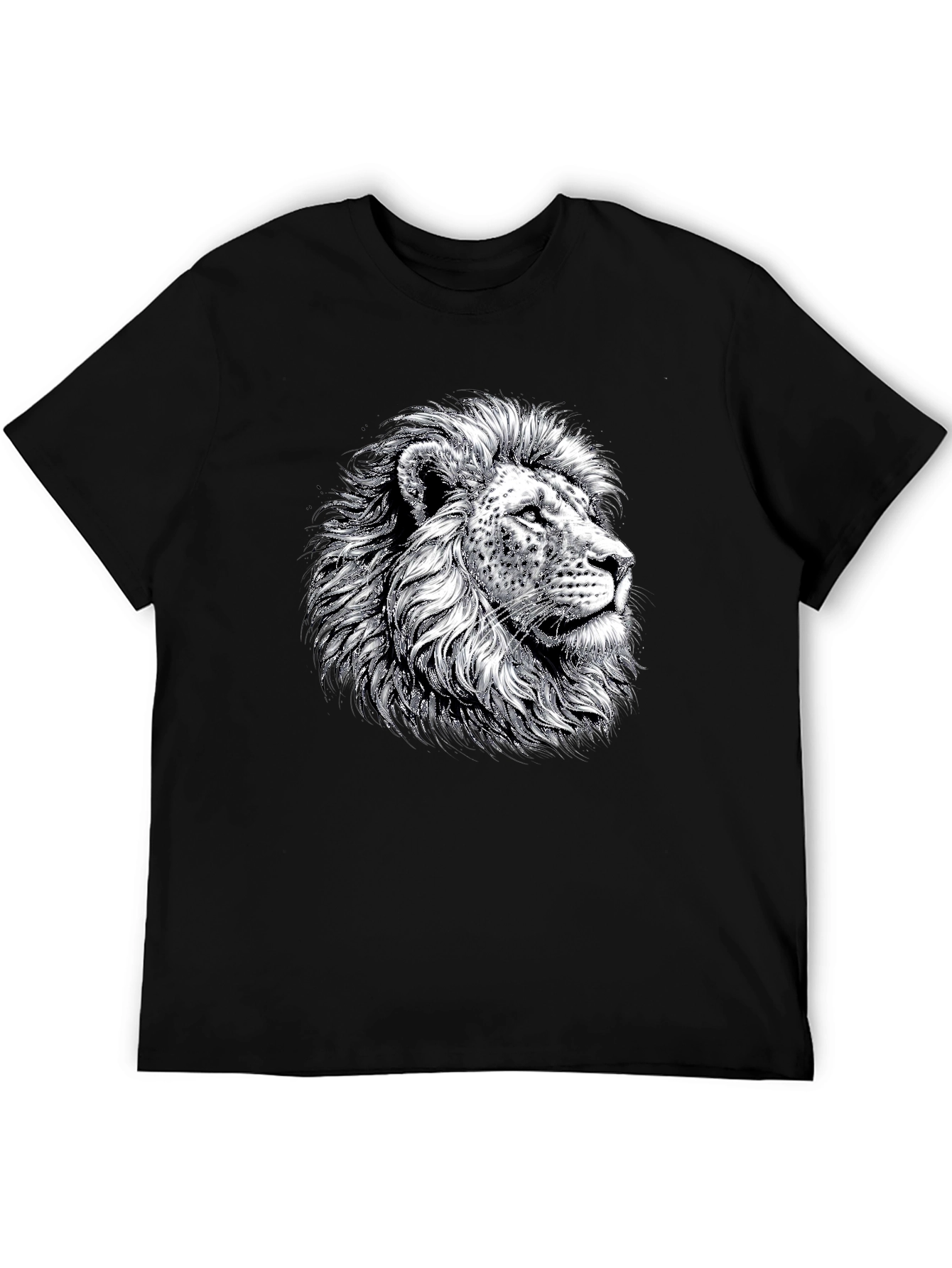 Lion Graphic Tee - Bold Black T-Shirt