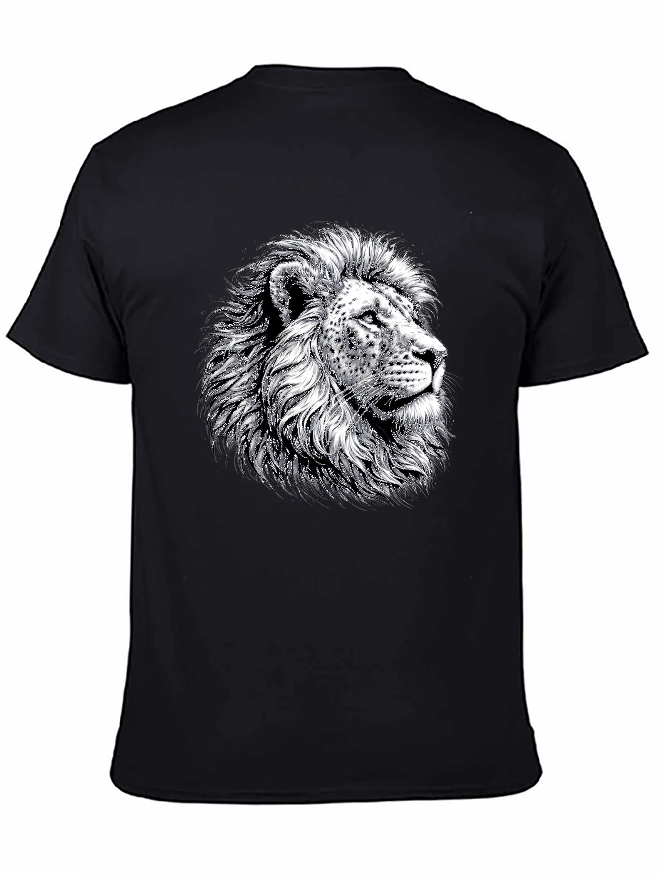 Lion Graphic Tee - Bold Black T-Shirt