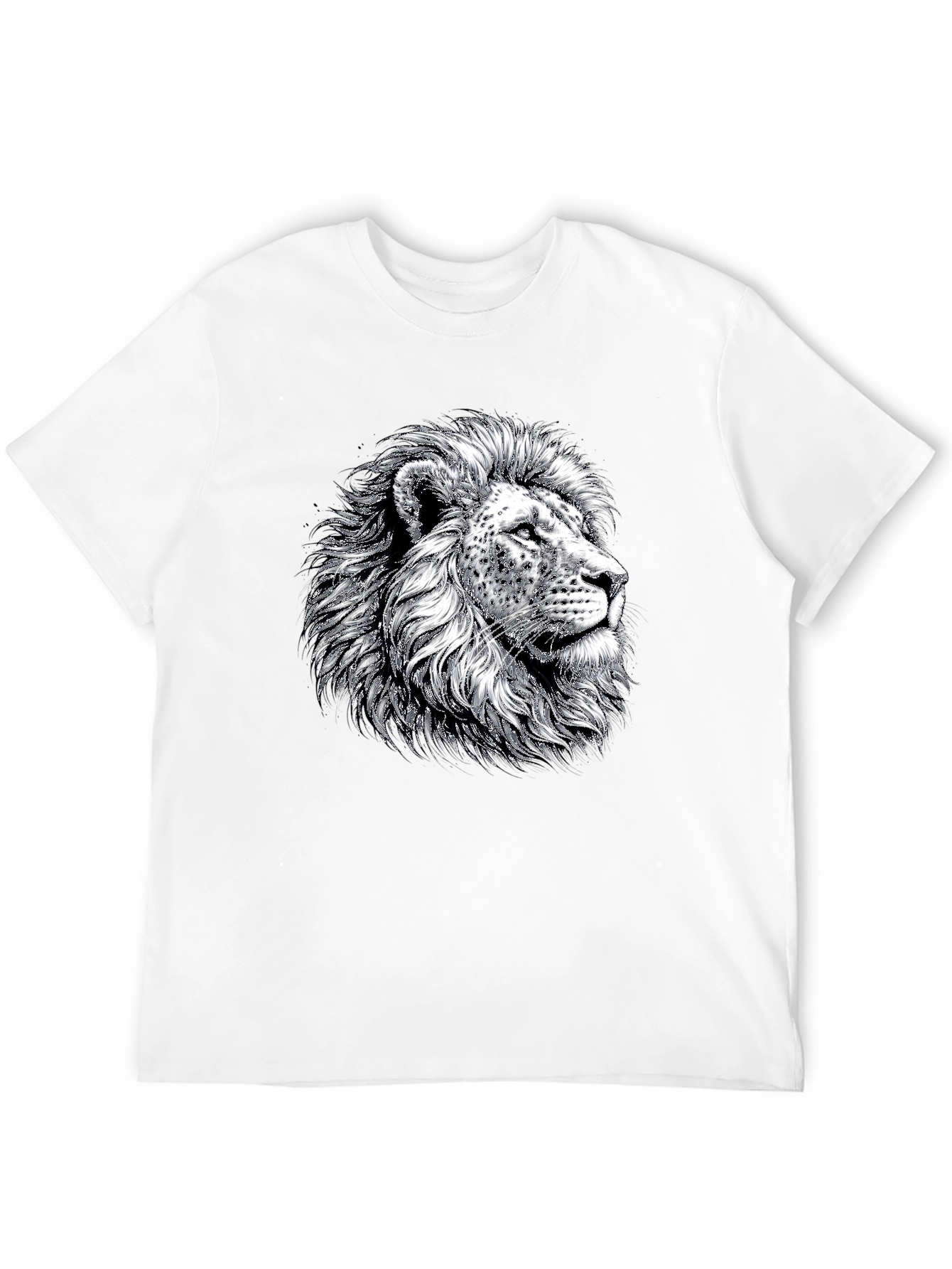 Lion Graphic Tee - Bold Black T-Shirt