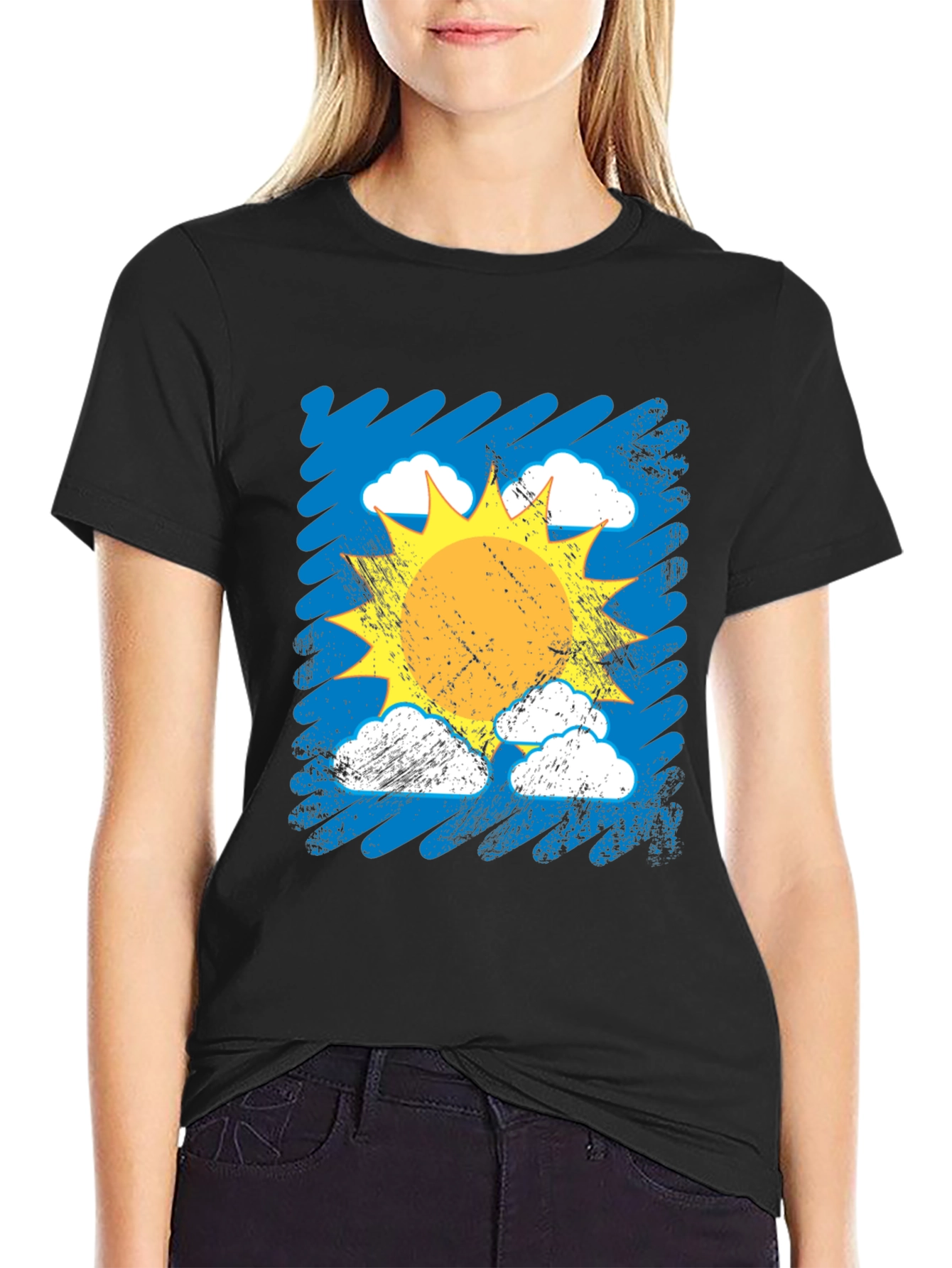 Sunshine Daydream Black Graphic Tee